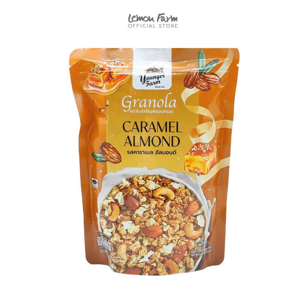 กราโนล่ารสคาราเมลอัลมอนด์ 200g