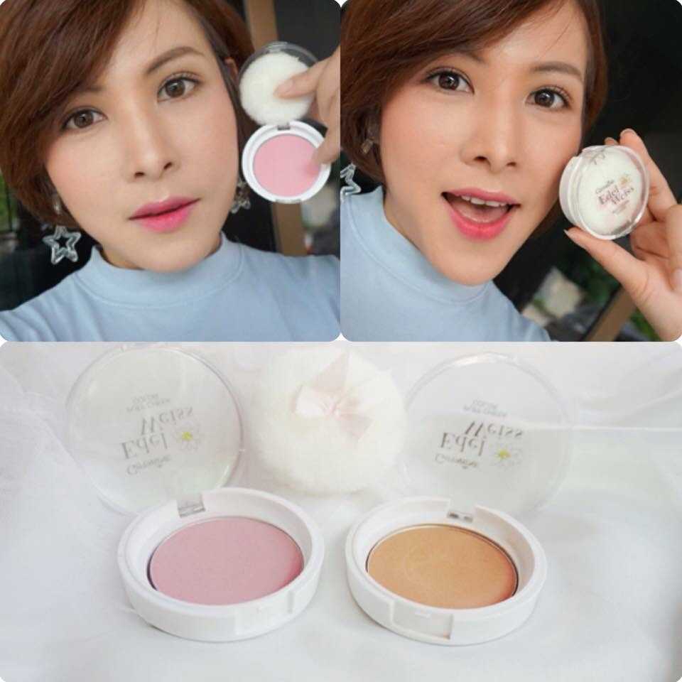 เอดดัลไวท์ พัฟ ชีค คัลเลอร์ บรัชออน GuruAew #makeup
