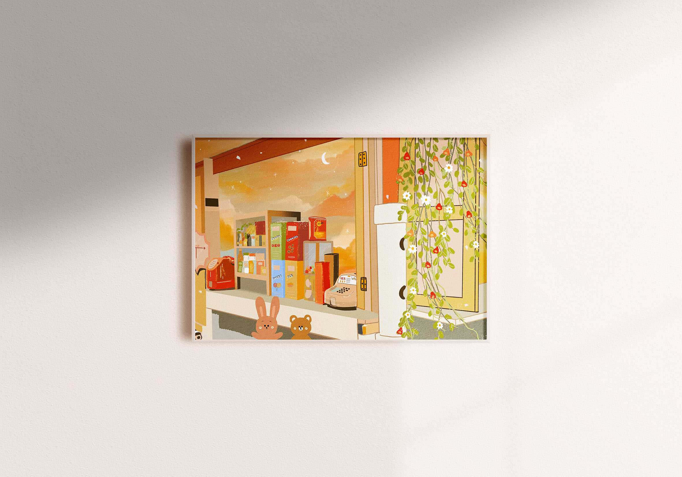 Art print Postcard [Cute shop]