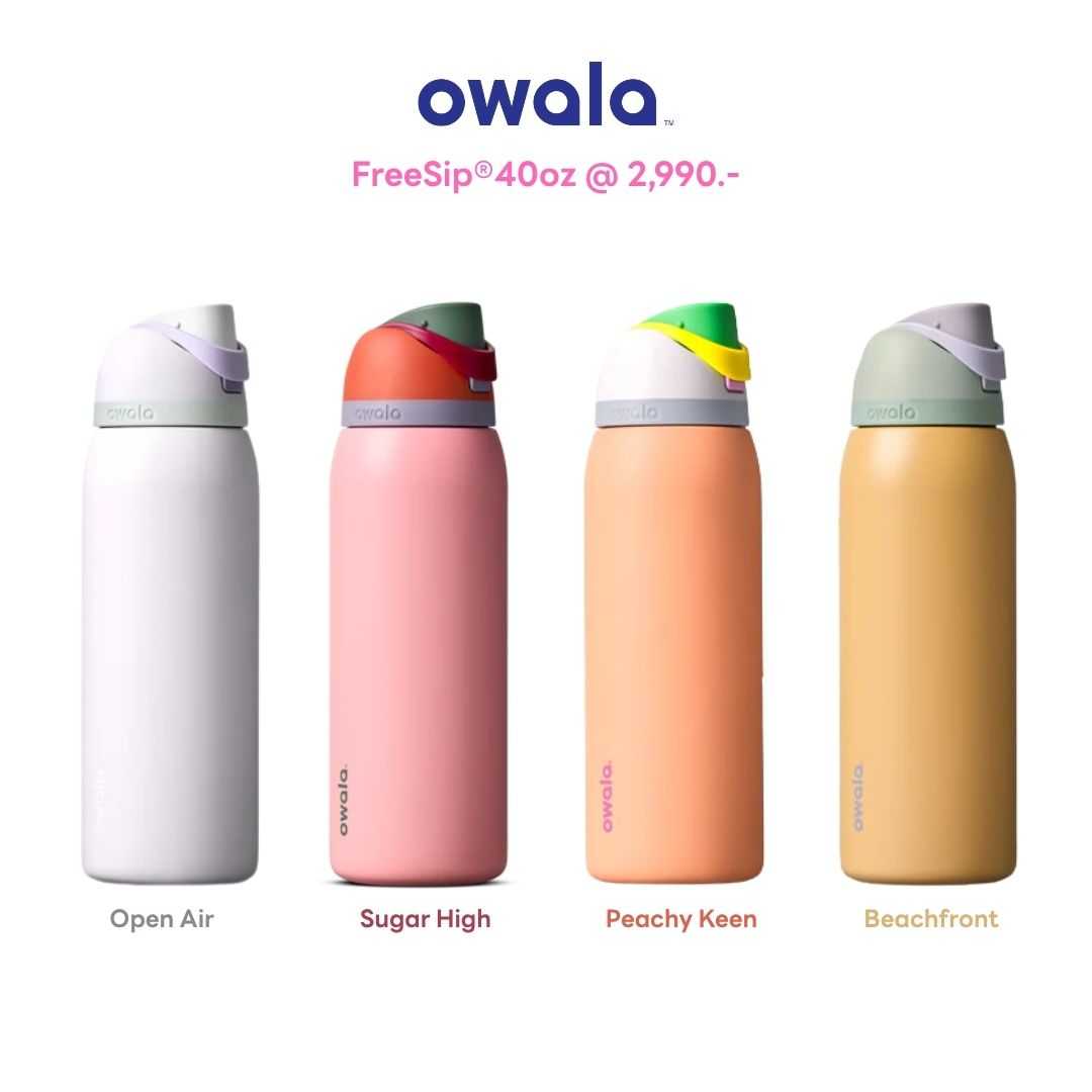 :: Pre-Order ::  Owala FreeSip® Insulated Stainless Steel Water Bottle⁣ ขนาด 40oz. จากอเมริกา