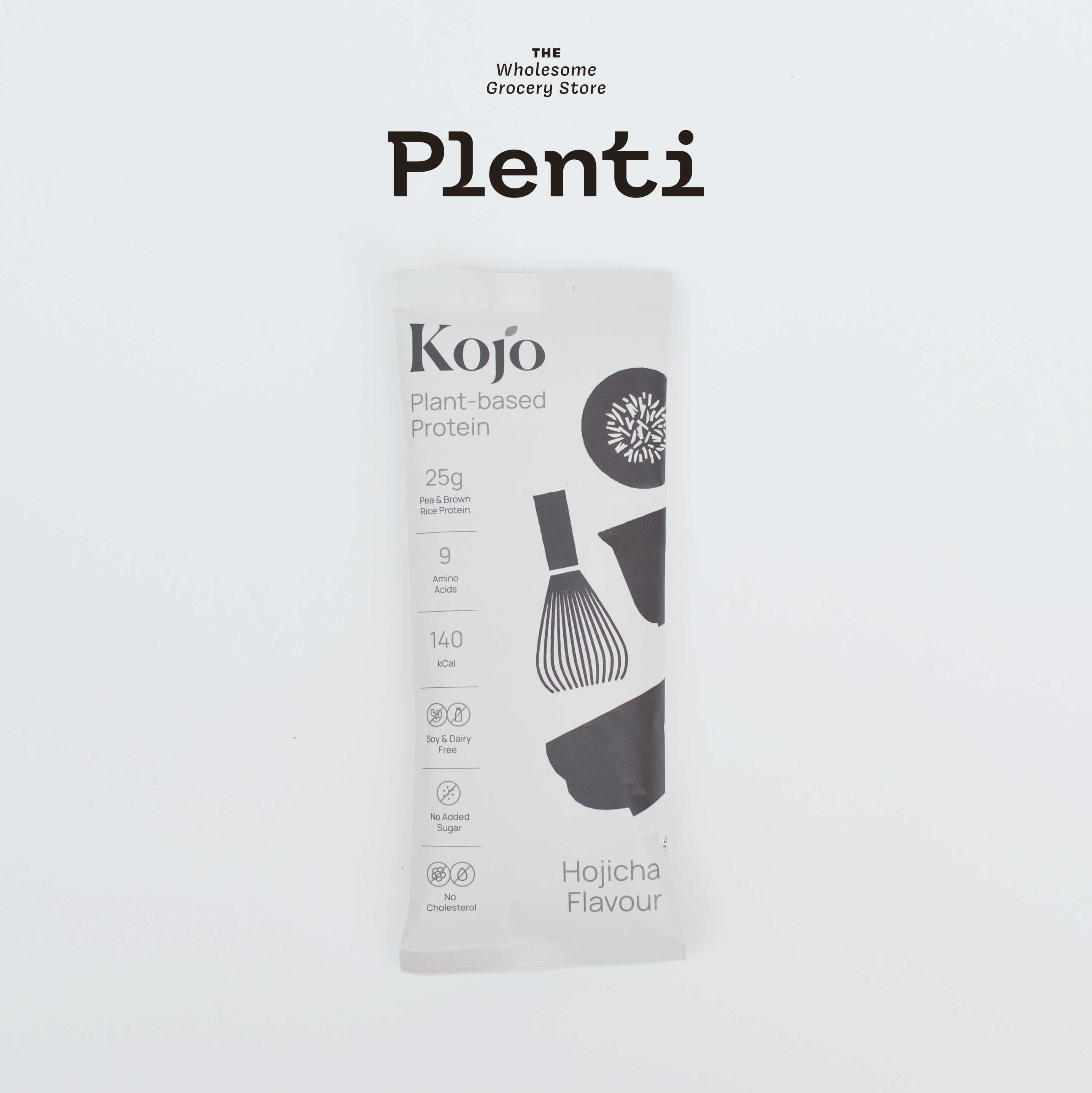 KOJO Plant-based Protein | โคโจโปรตีนแพลนต์เบส | Hojicha Flavor Sachets | รสโฮจิฉะ แบบซอง