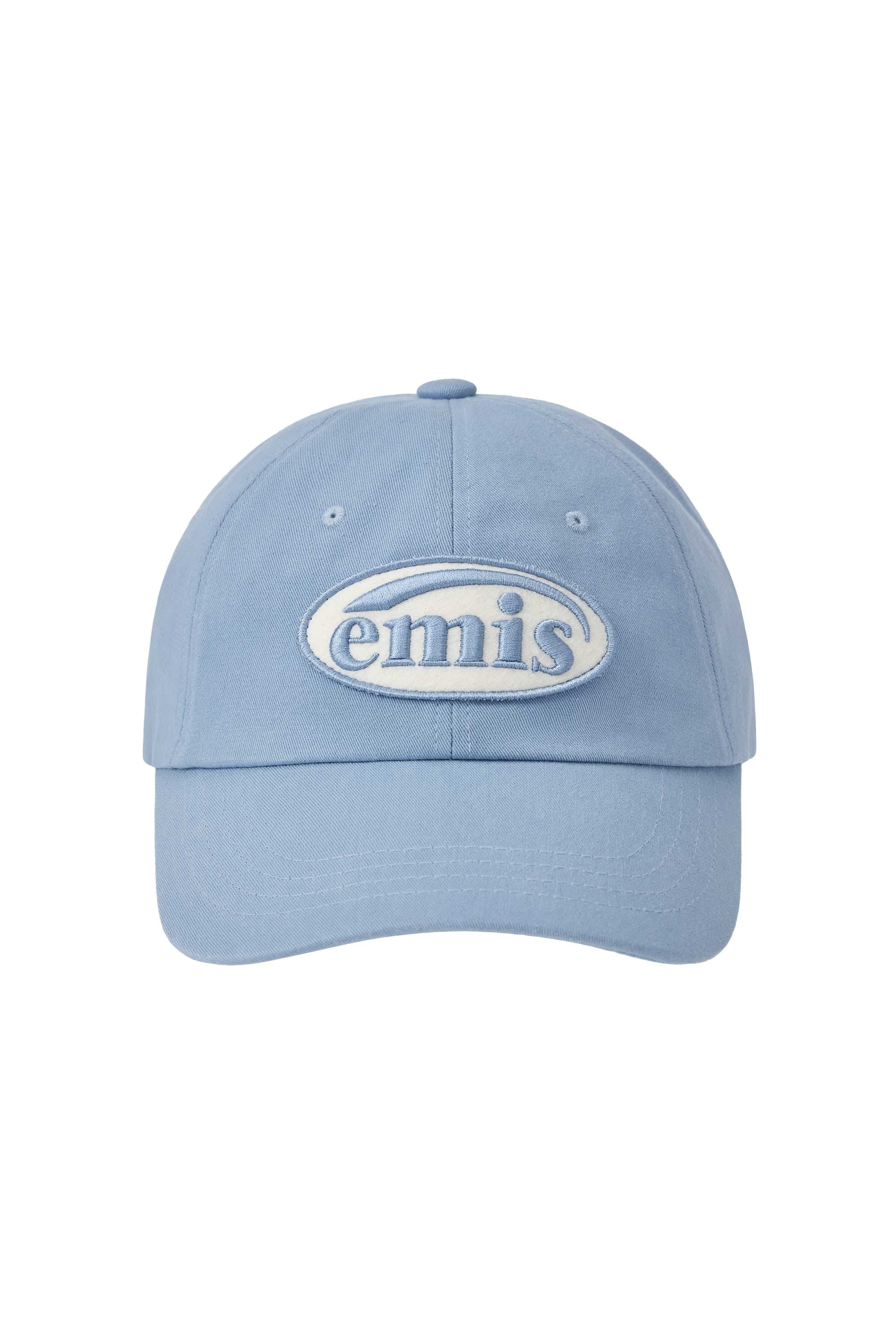 (พร้อมส่ง) TONE ON TONE WAPPEN BALL CAP-SKY BLUE /emis