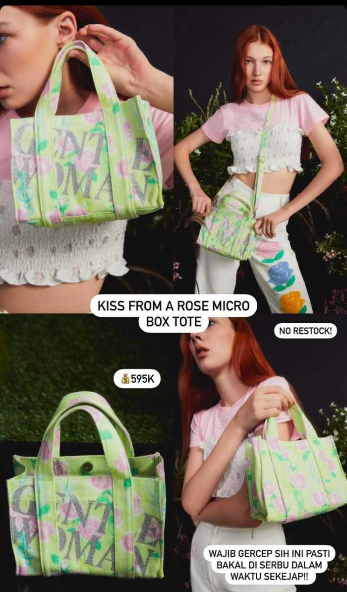 GENTLEWOMAN KISS FROM A ROSE MICRO BOX TOTE สวยจึ้ง เกินต้าน แท้ 💯จาก shop ✅