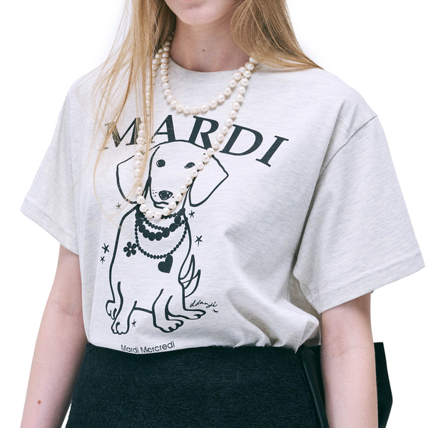 Mardi Swing the Tail DDanji Oatmeal Slim T-Shirt