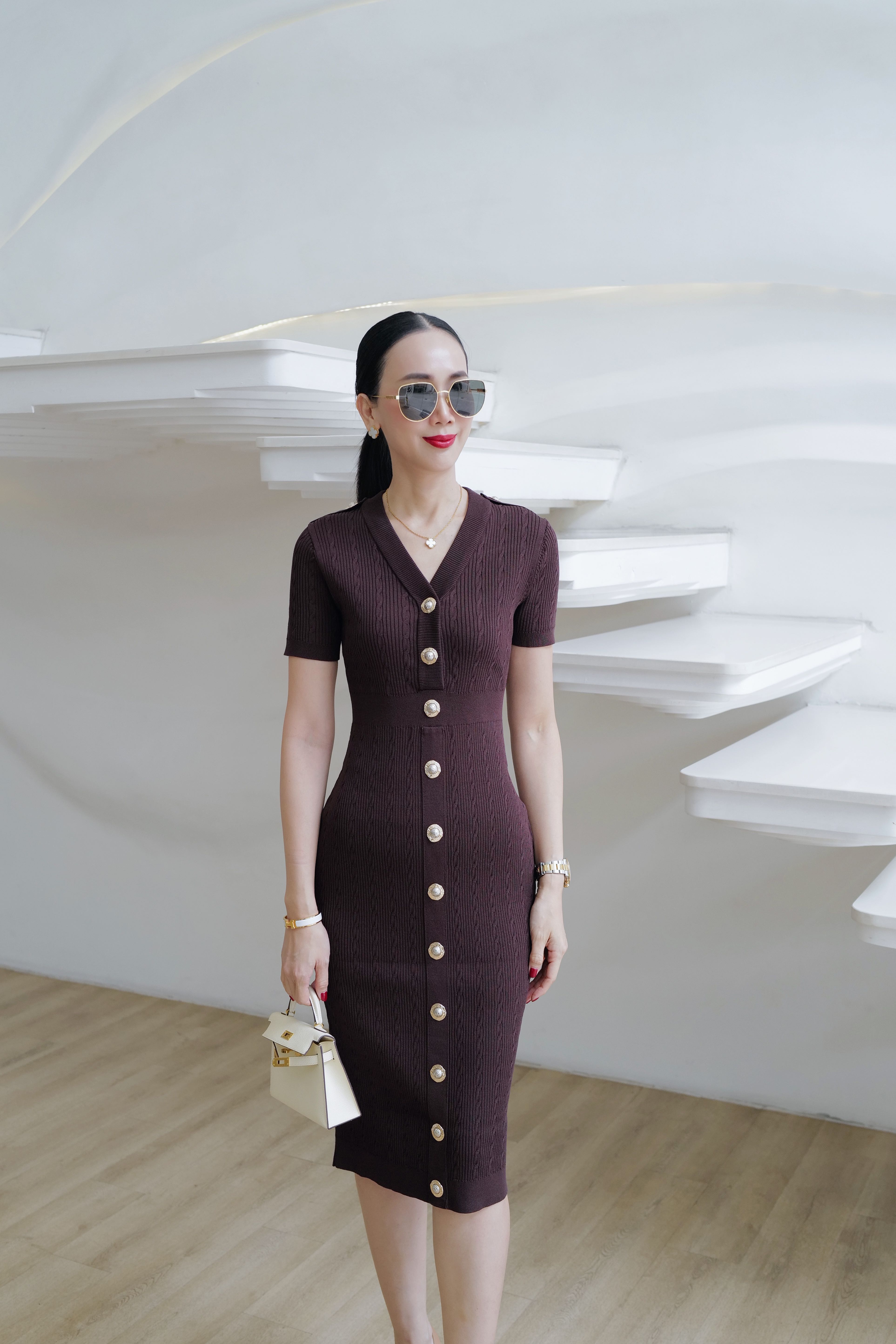 📌พร้อมส่ง…CHOCOLATE KNIT DRESS 🧶 
