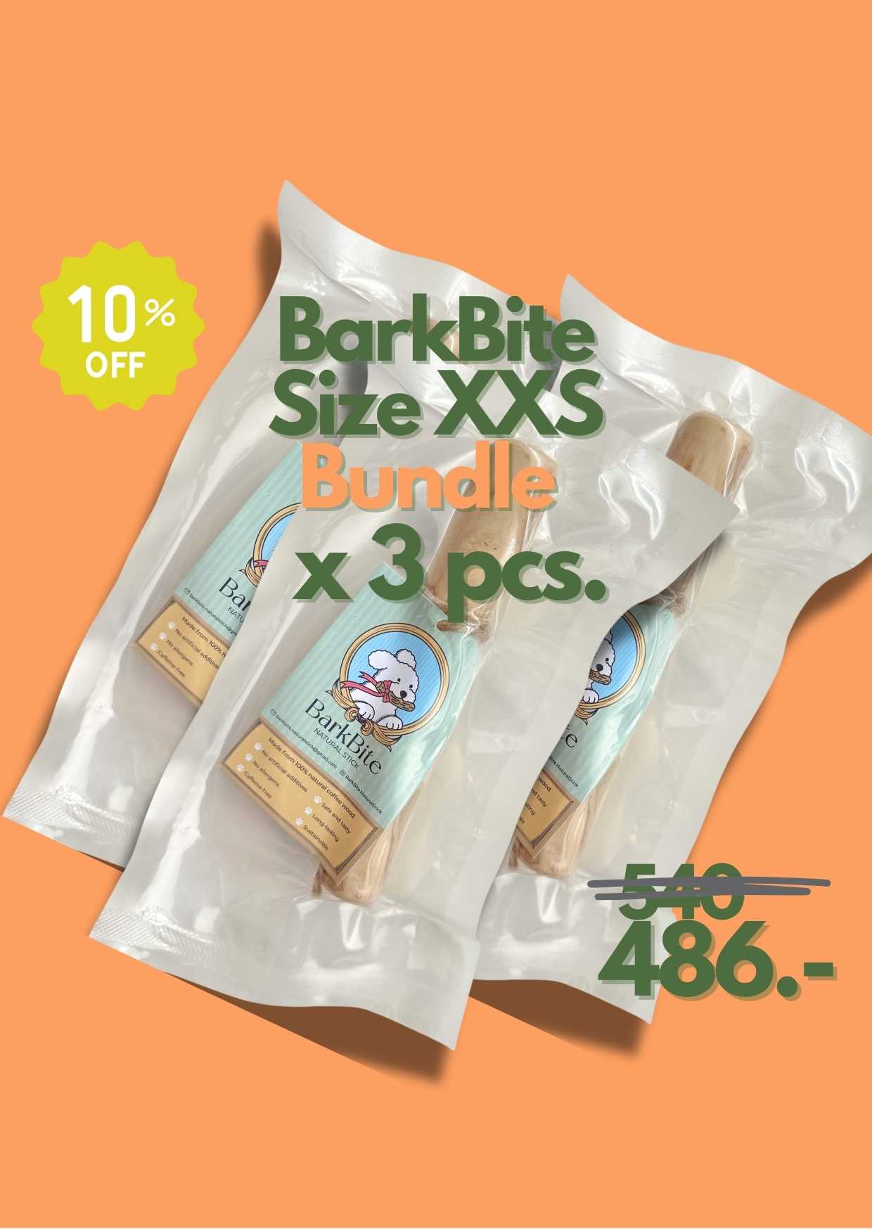 BarkBite XXS Bundle of 3 (10% off)