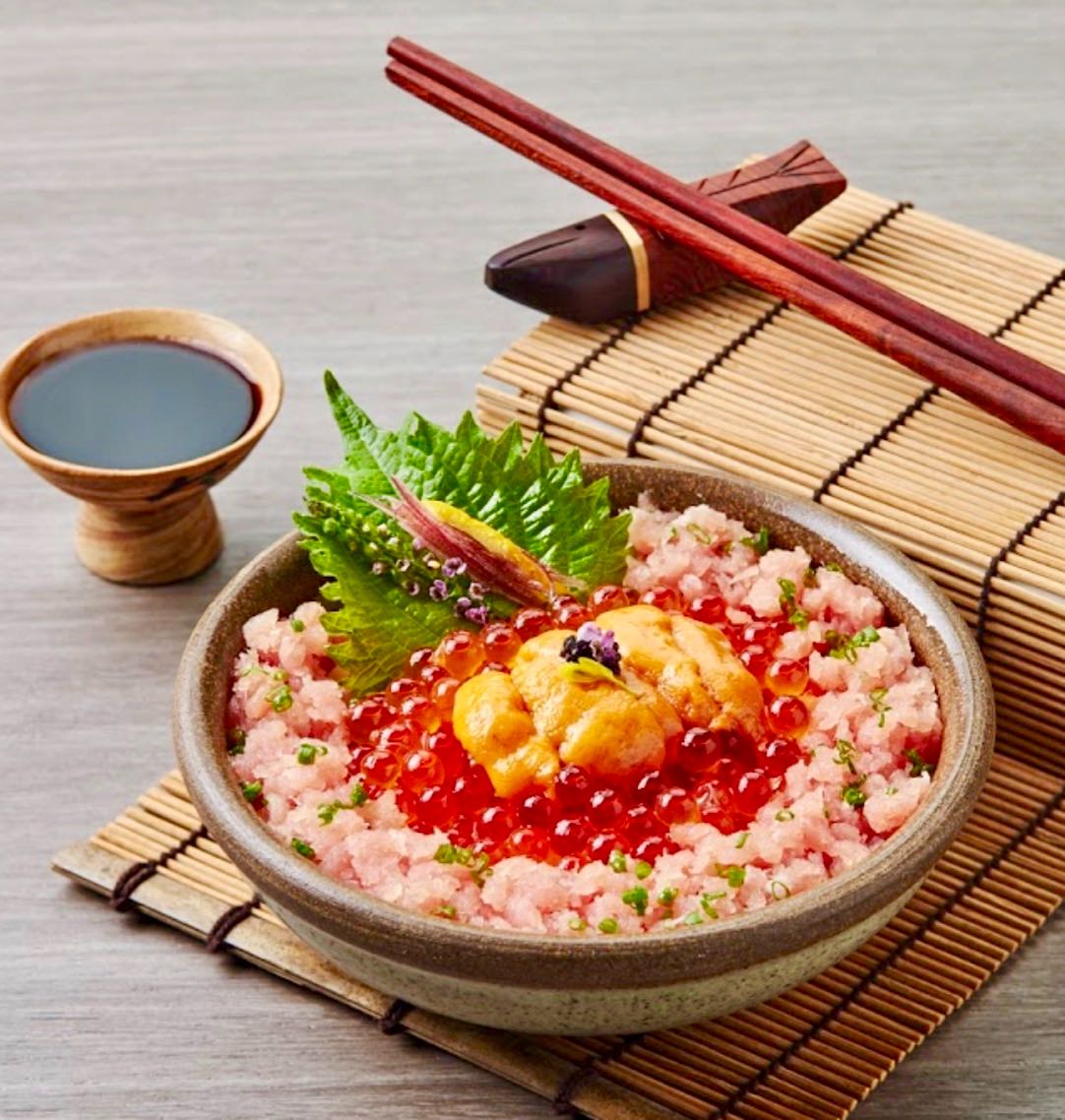 Uni Ikura Negi Donburi
