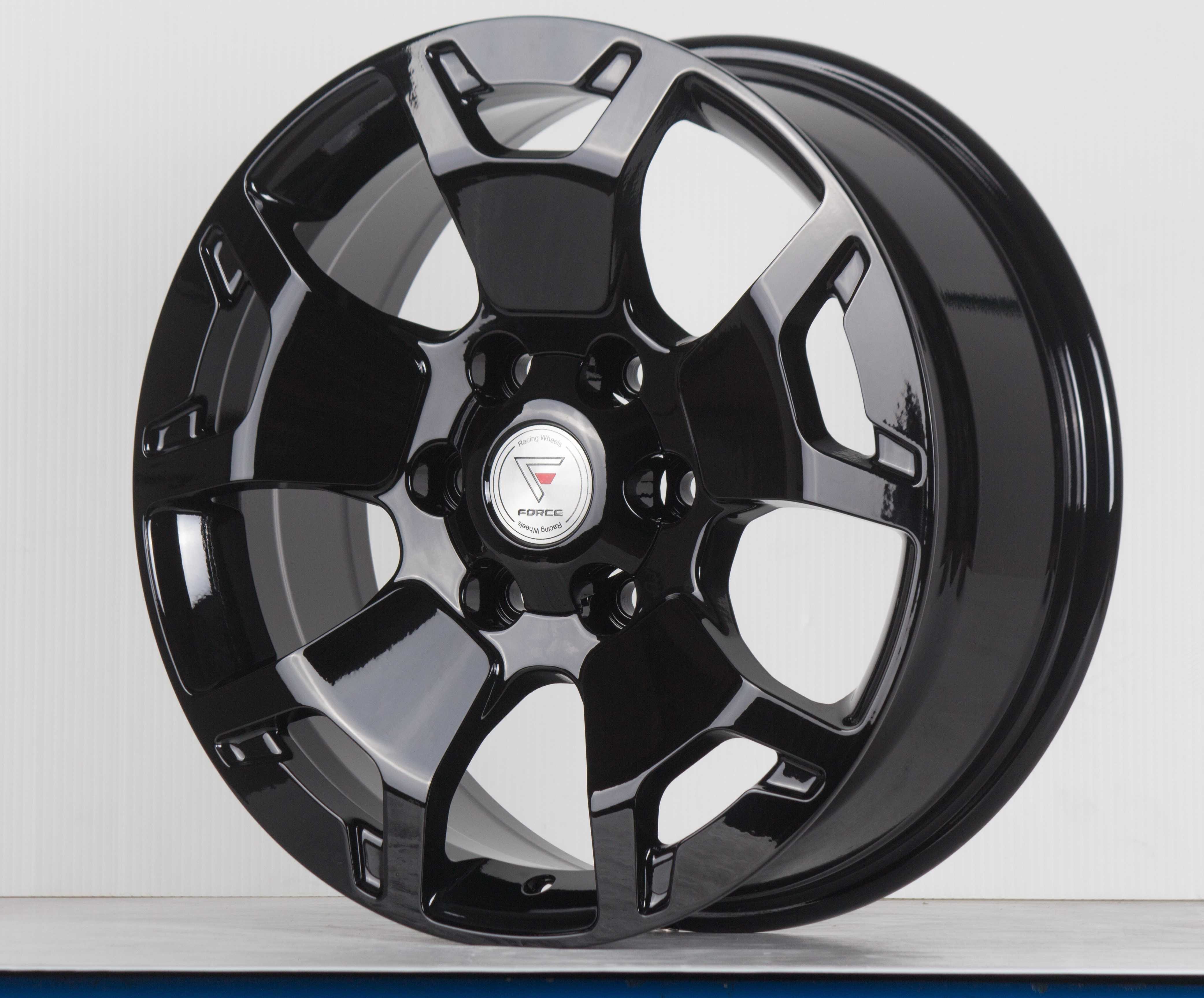 แม็กซ์ ROCCO 18X7.5 6X139.7 ET30 CB.106.1 ALL/GLOSS/BLACK  (สีดำเงาทั้งวง)