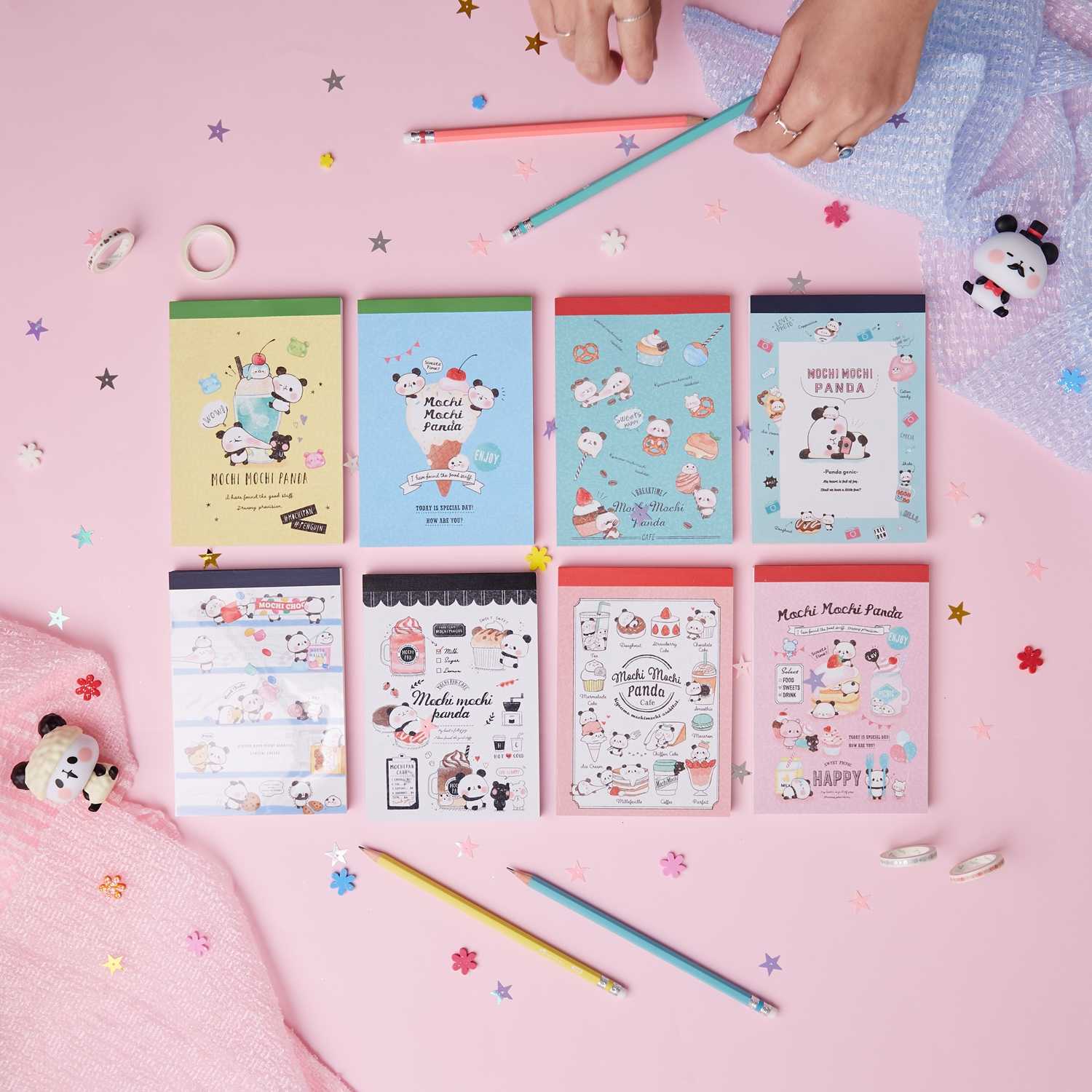 Ropamoda สมุดโน๊ต Mochi Mochi Panda Glue Memo note รหัส RP-20002 ปกอ่อน ลาย Mochi Mochi Panda