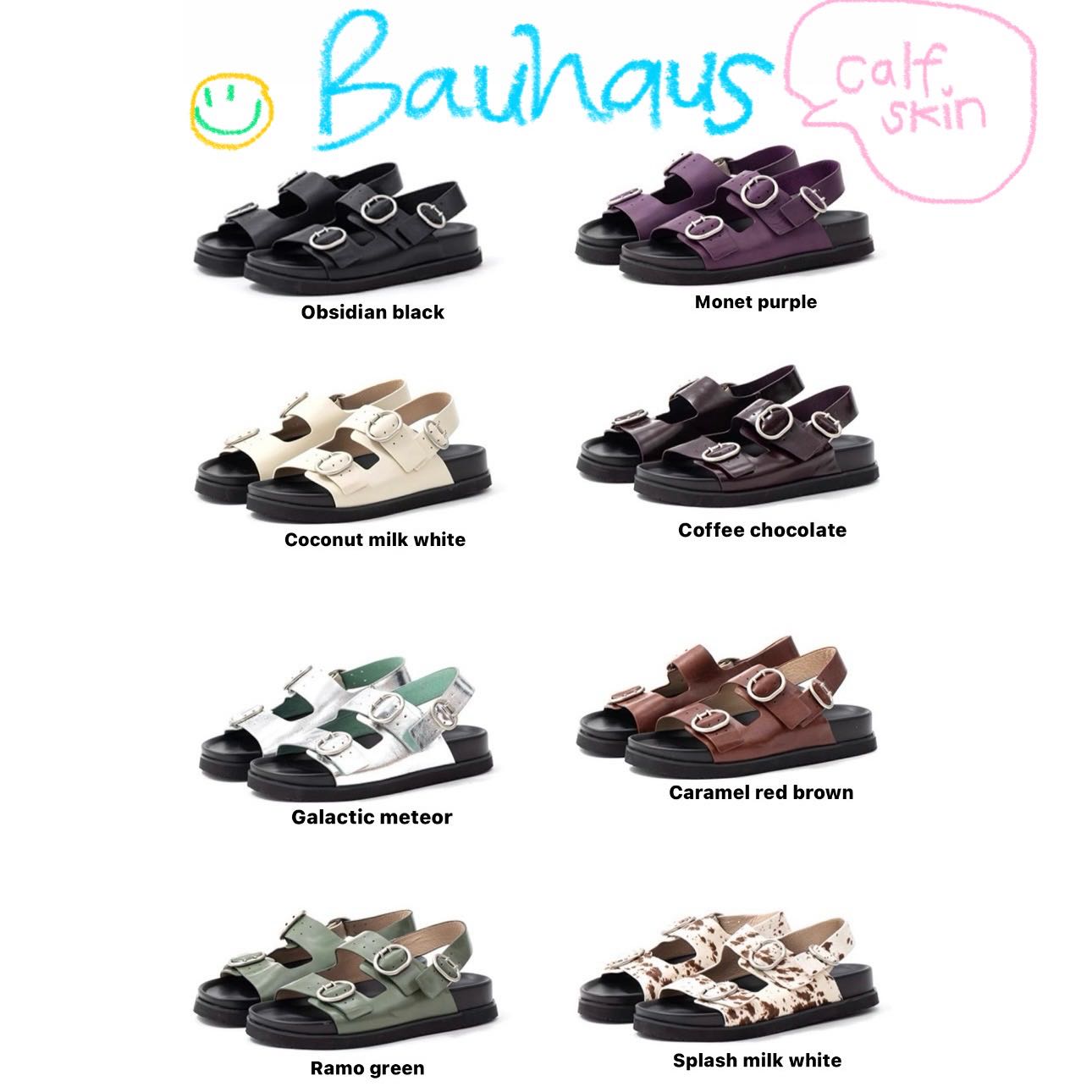 (PRE ORDER) BAUHAUS SANDALS (8colors) brand milooey