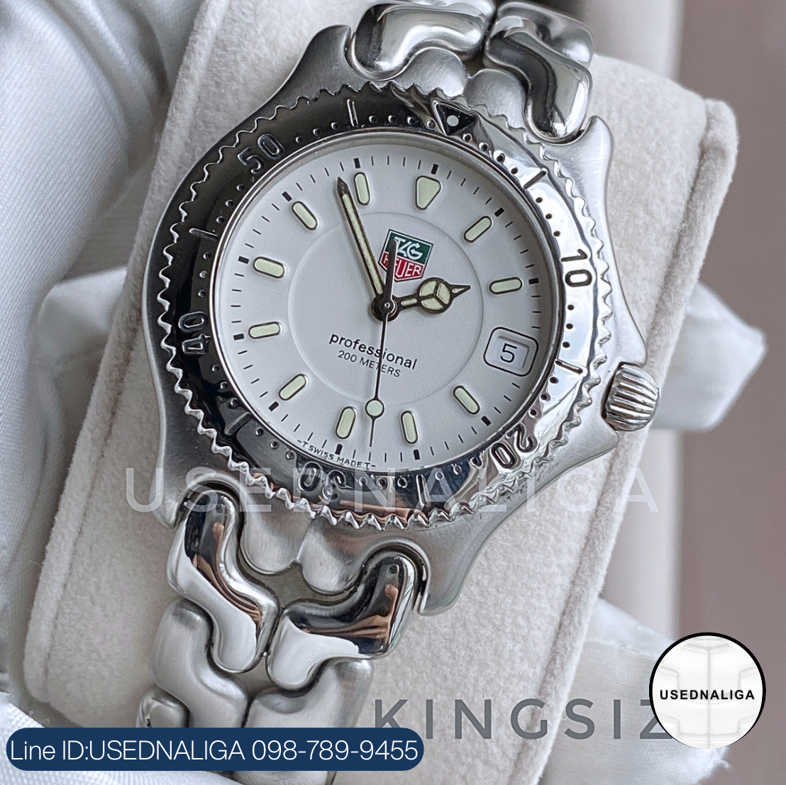 Tag Heuer  ก้างปลา คิง หน้าขาวสองชั้น