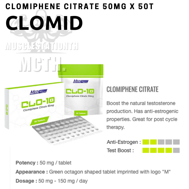 Clomid CLO-10 Meditech (50mg×50t)