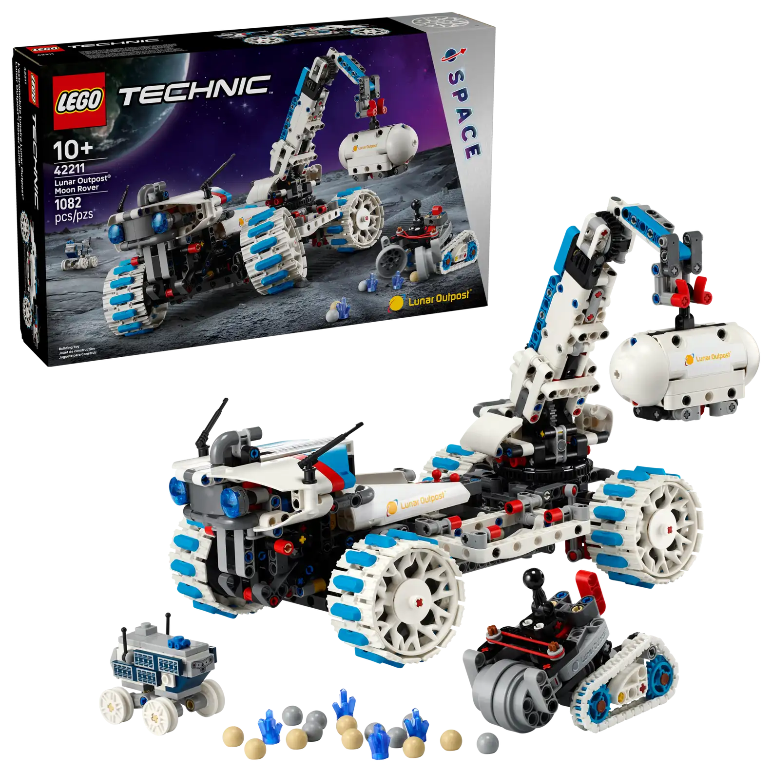 LEGO 42211-LUNAR OUTPOST MOON ROVER SPACE(สินค้าซื้อแล้วไม่รับเปลี่ยนคืน)