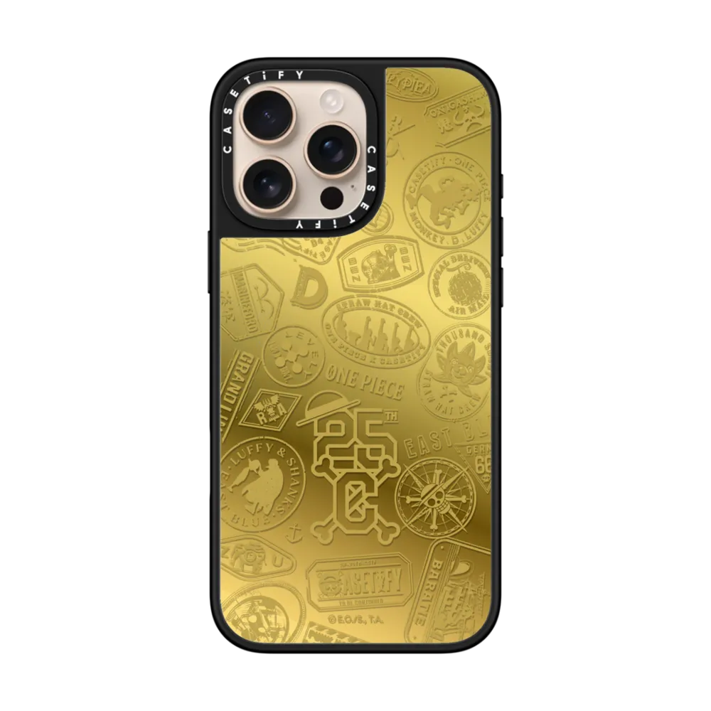 [พร้อมส่ง] CASETiFY | ONE PIECE 25th Chronicle Stamp Case (Gold)