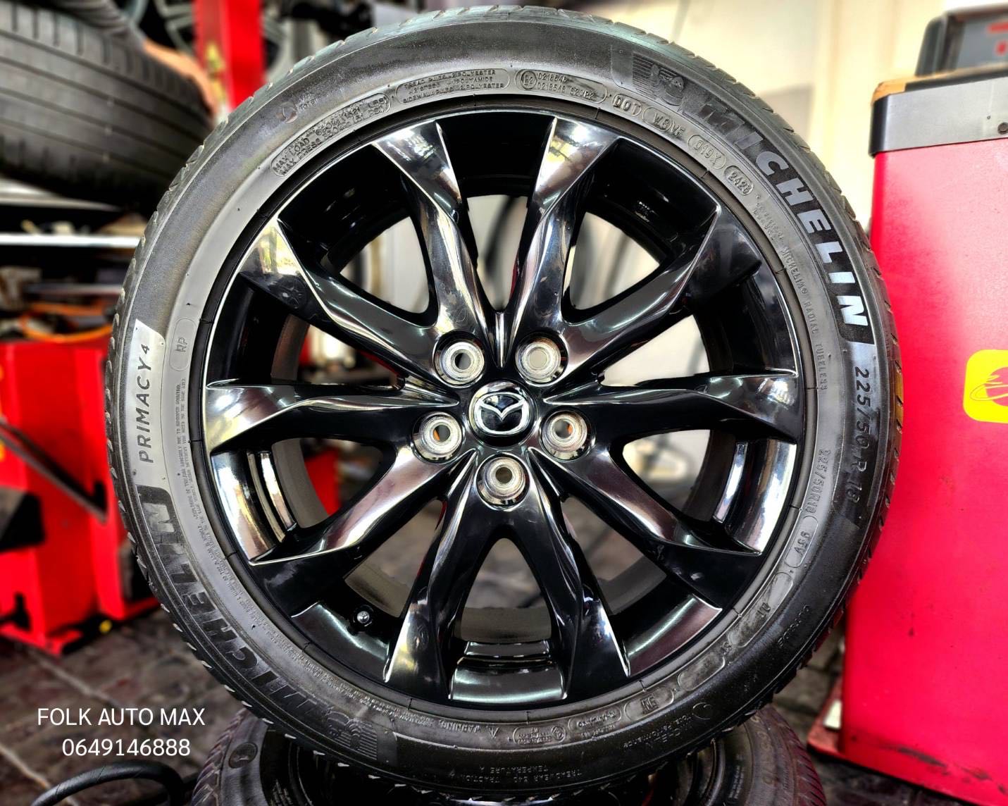ล้อ Mazda 3 cx3 ขอบ 18 สภาพสวยไม่มีรอย พร้อมยางปี 23  1517368 55555
