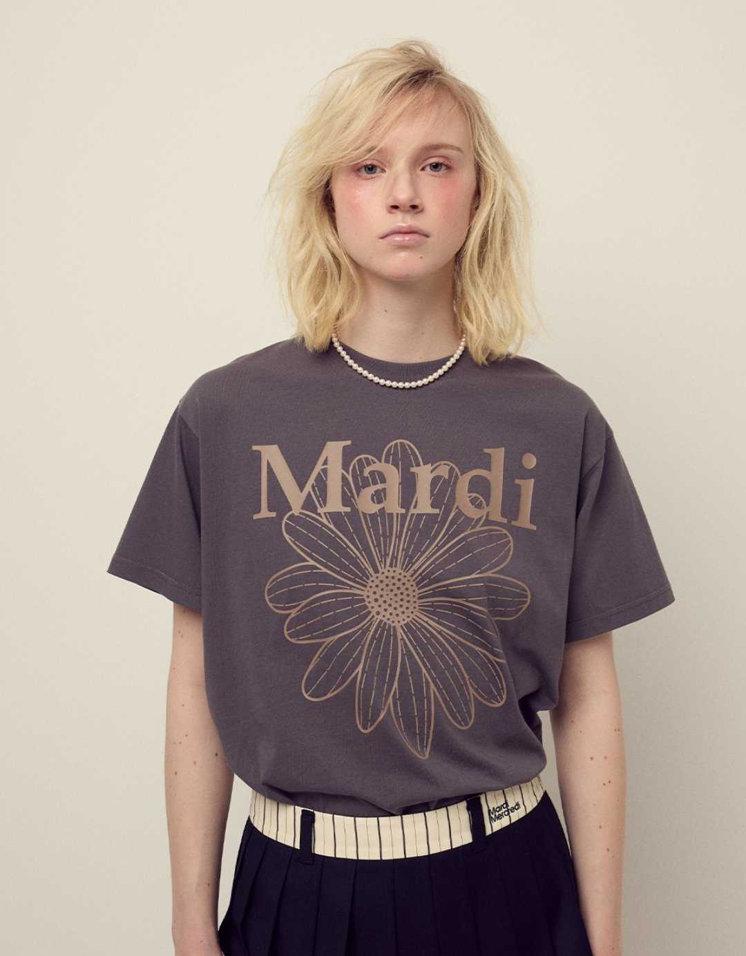 คอลใหม่✨ Mardi FLOWER T-shirt เสื้อยืดโอเวอร์ไซส์ ลายดอกไม้