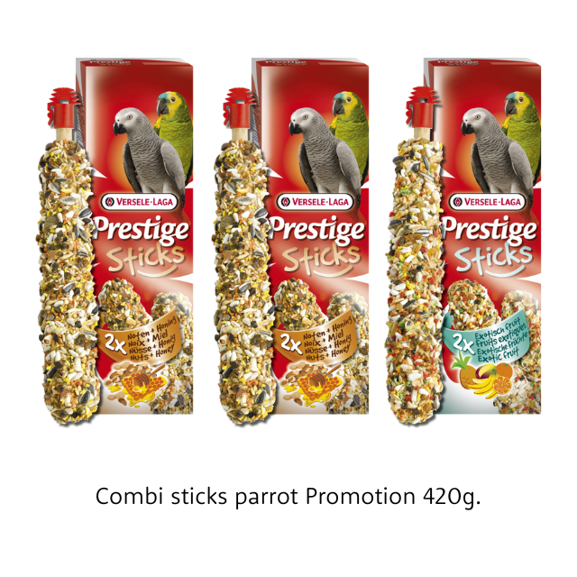 Combi sticks parrot Promotion 420g.