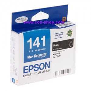 EPSON T141 Ink Cartridge ตลับหมึกอิงค์เจ็ท สีดำ ฟ้า แดง เหลือง ของแท้