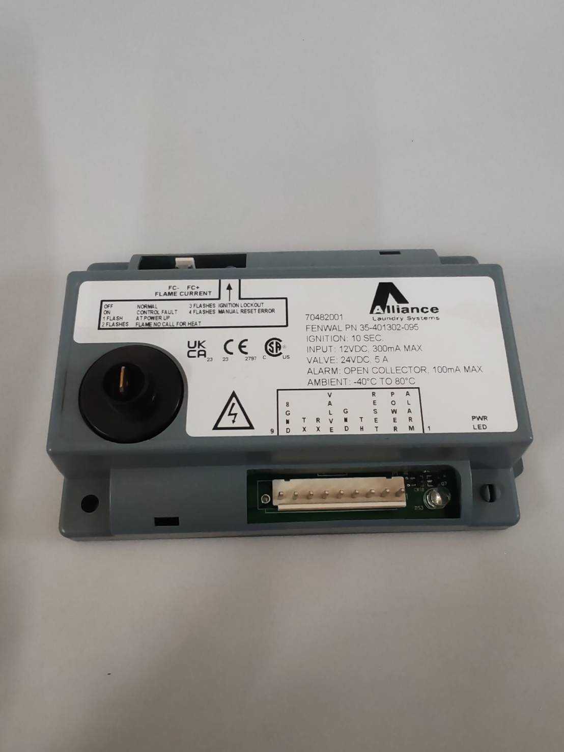 DX16-DX24 CONTROL, IGNITION 12VDC CSA Primus TumbleDryer(70482001)-AA