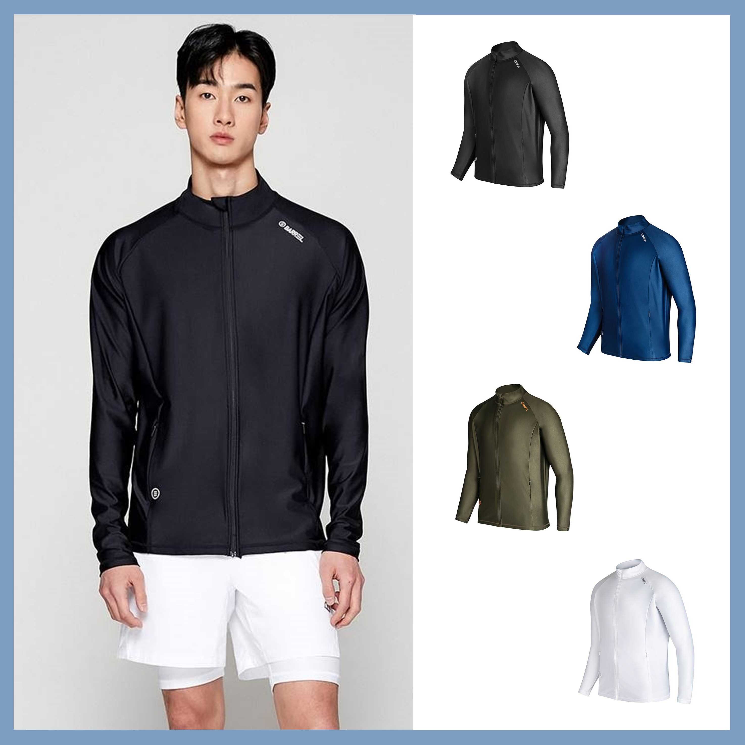 Men Herry Zip Up Rashguard ทรงหลวม