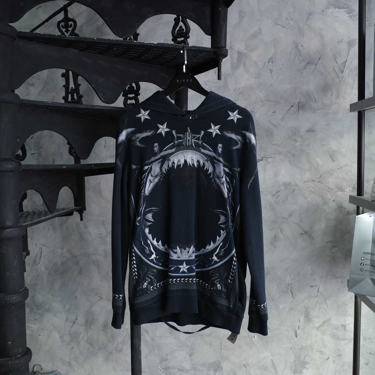 GIVENCHY SHARK MERMAID HOODIE