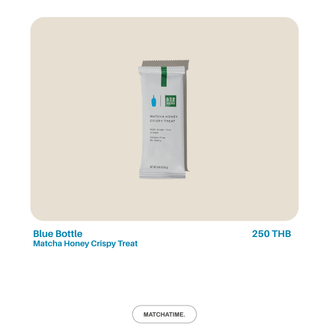 Blue bottle Matcha Honey Crispy Treat