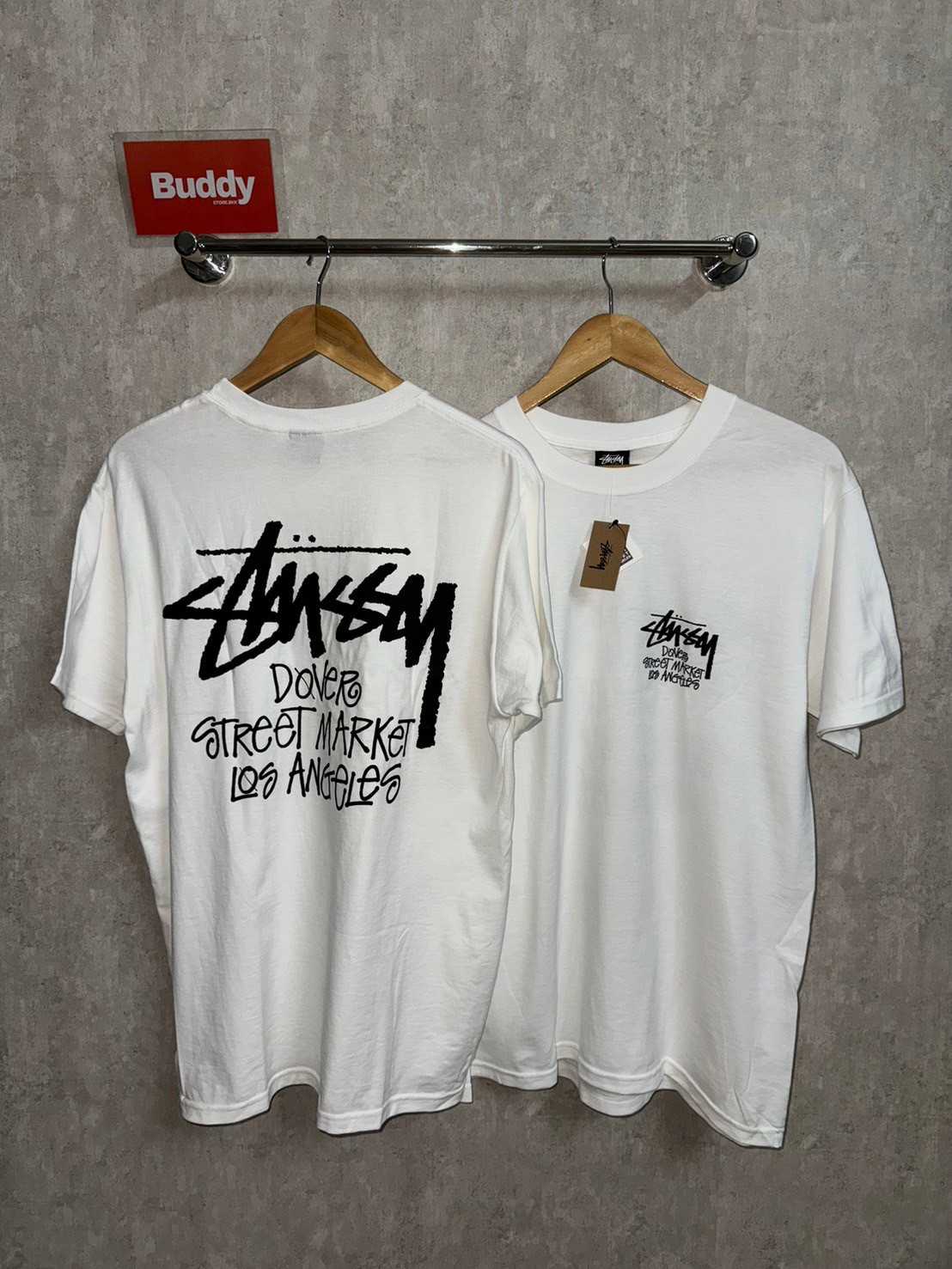 Stussy X Dover Street Market Men's Los Angeles T-Shirt (White)