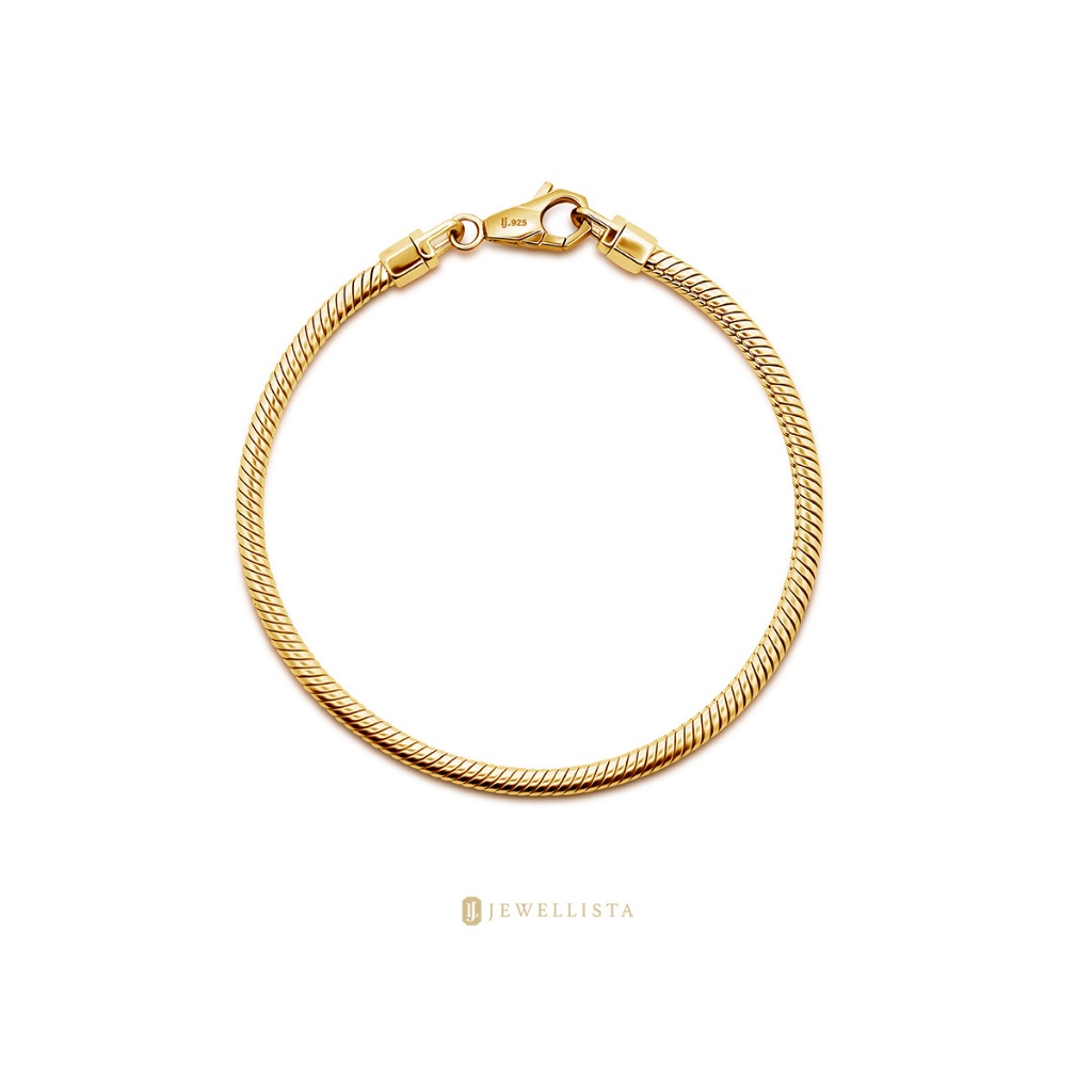 Jewellista สร้อยข้อมือเงินแท้ 925 รุ่น Draco