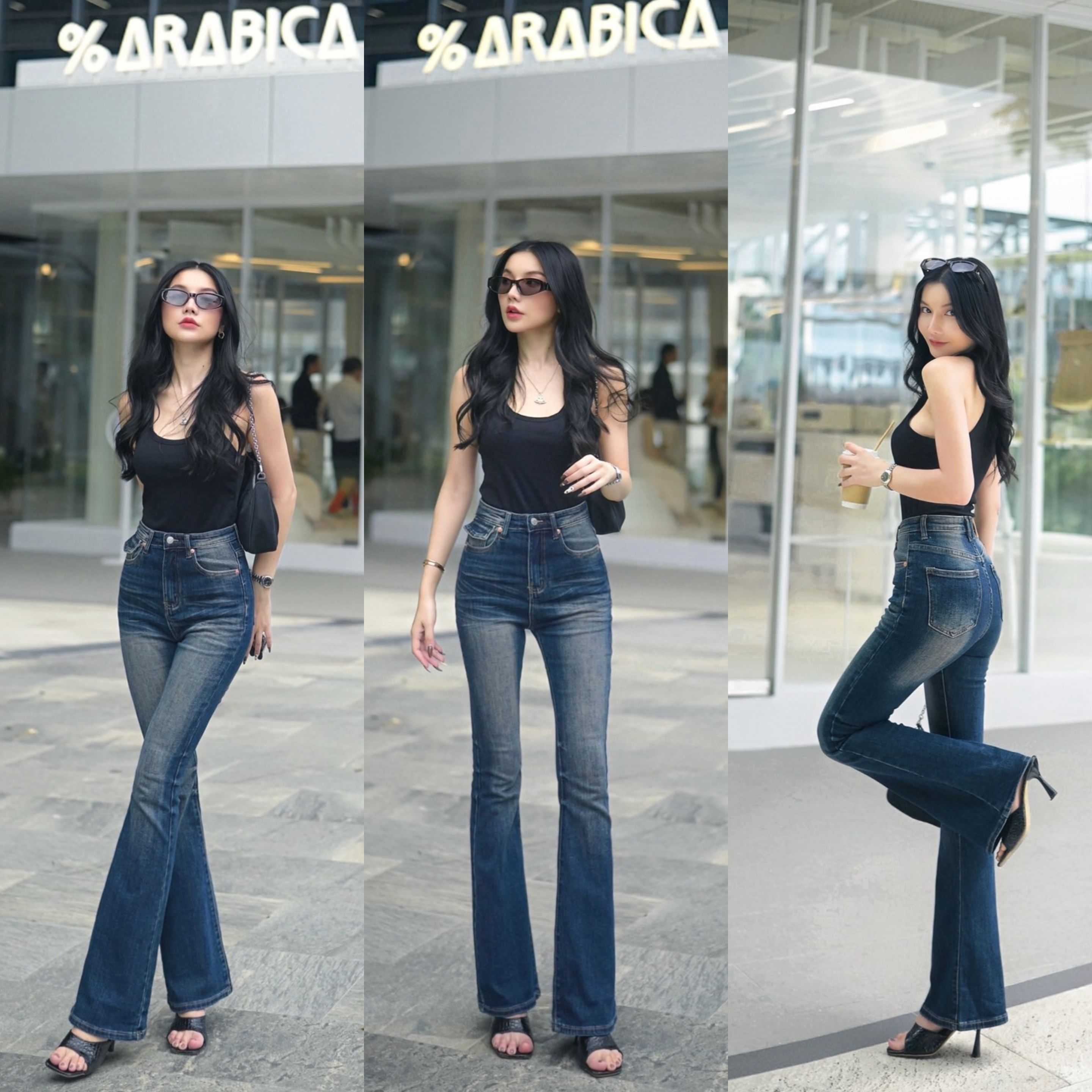 TLP0550 Cronos High Waist Bootcut Jeans