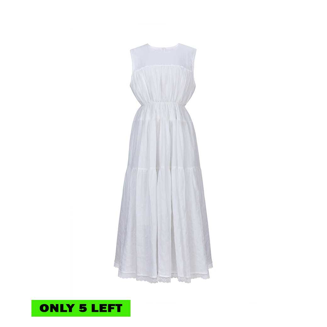 (DROP 2) ZURI MAXI DRESS - WHITE