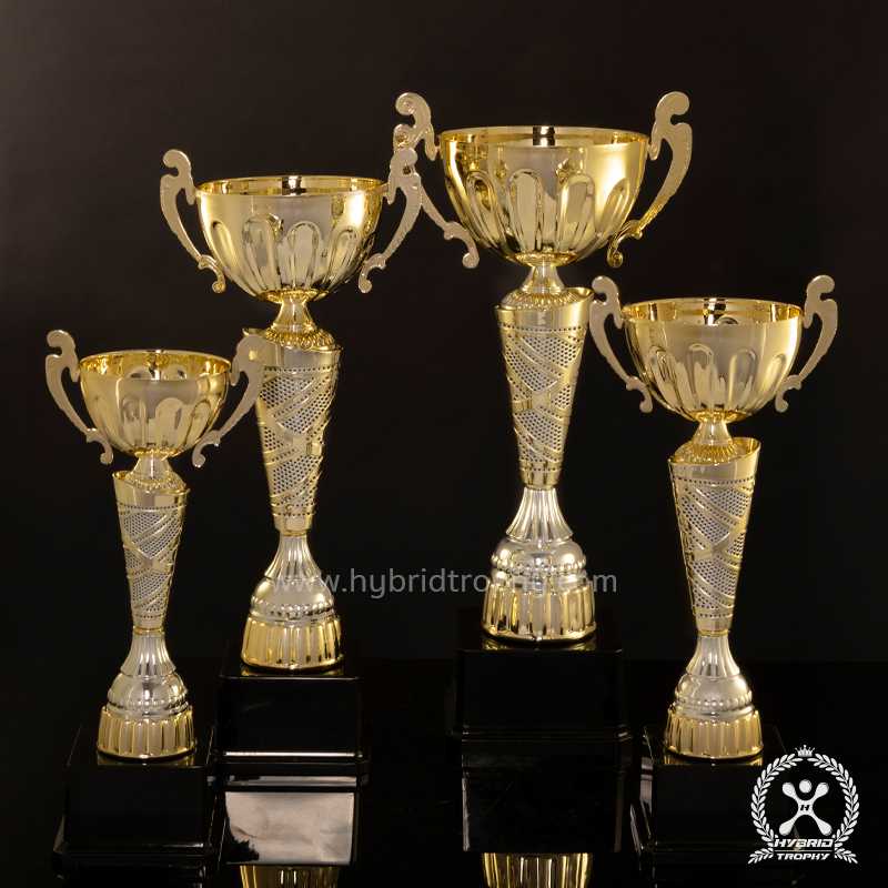 Hybrid Trophy ถ้วยรางวัลโลหะอิตาลี HYB-463 สี Gold
