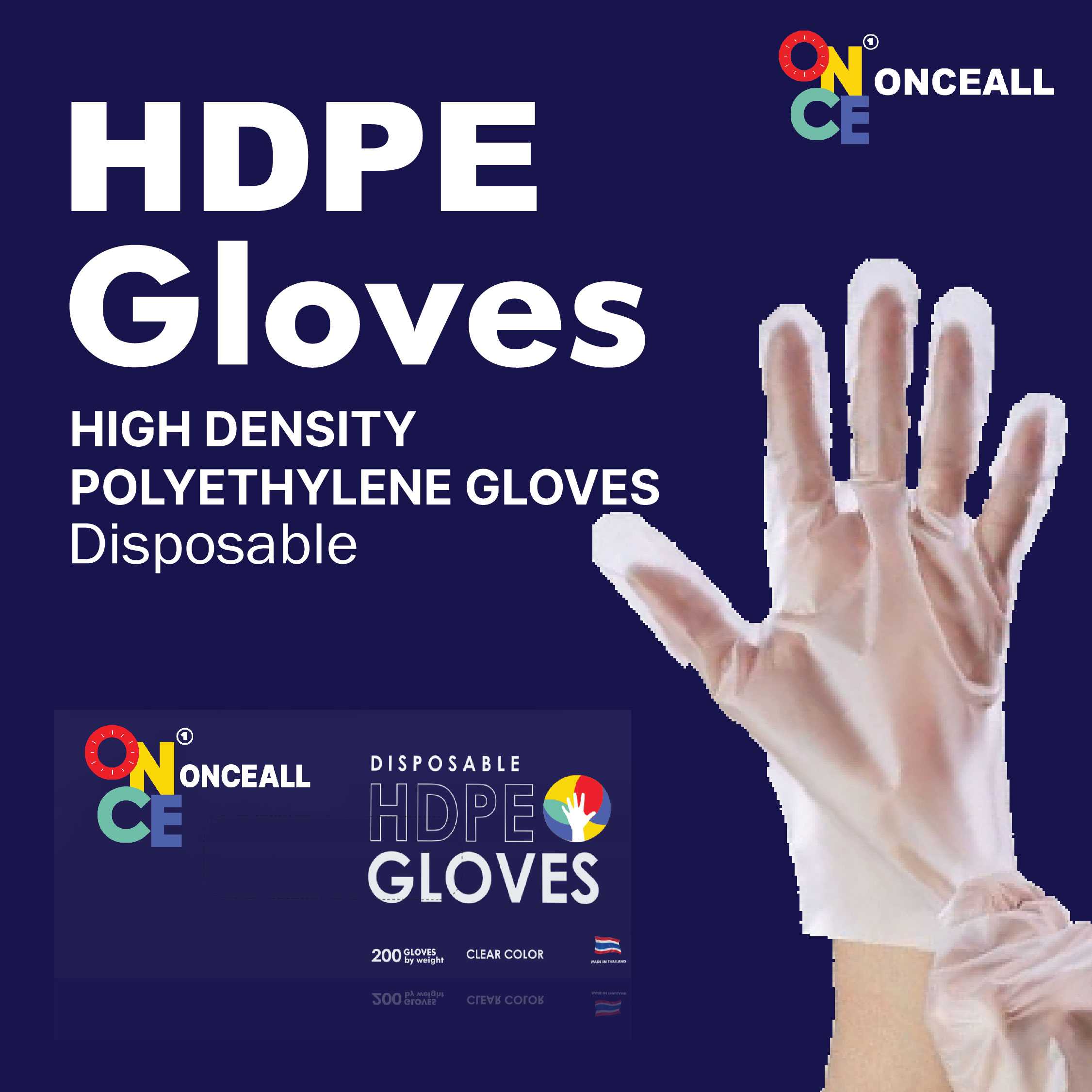 Onceall HDPE Gloves