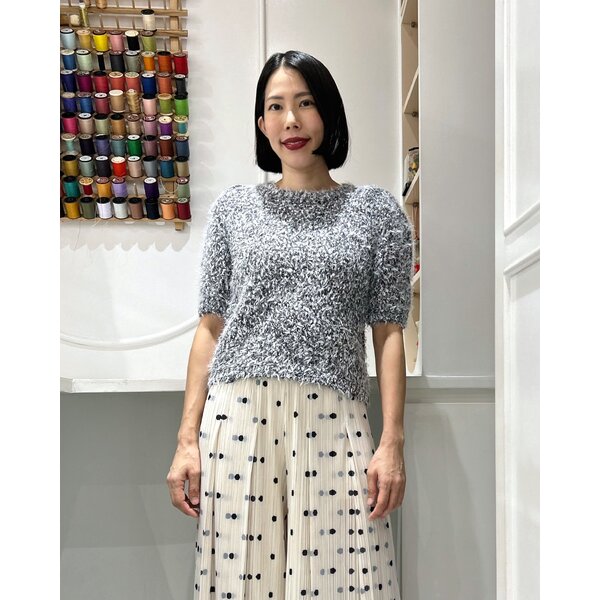 2MUAY SELECT | รุ่น GJY25617 FLUFFY BLEND KNIT TOP 3 สี