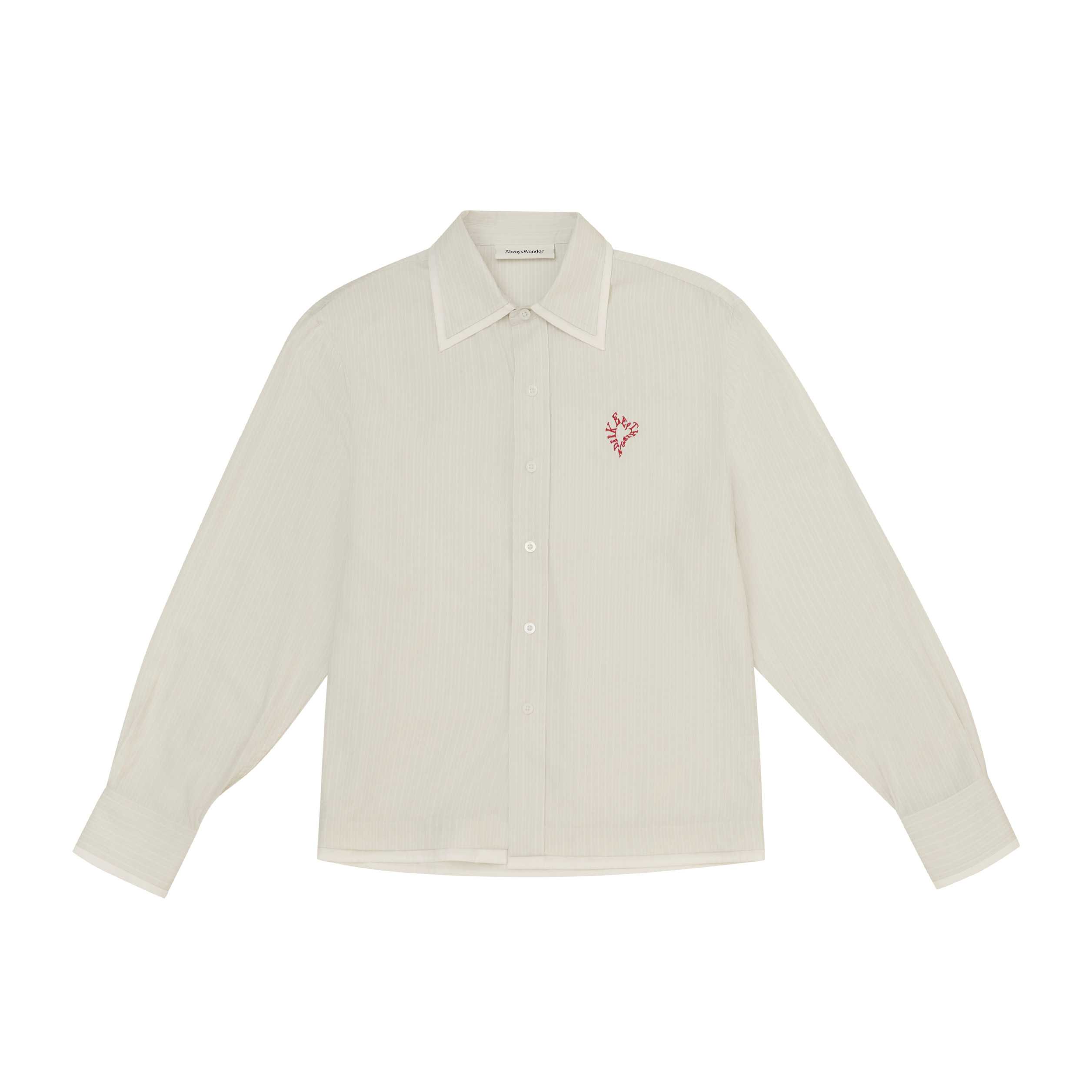 Whoops-a-Daisy Shirt | Oat Milk Stripe