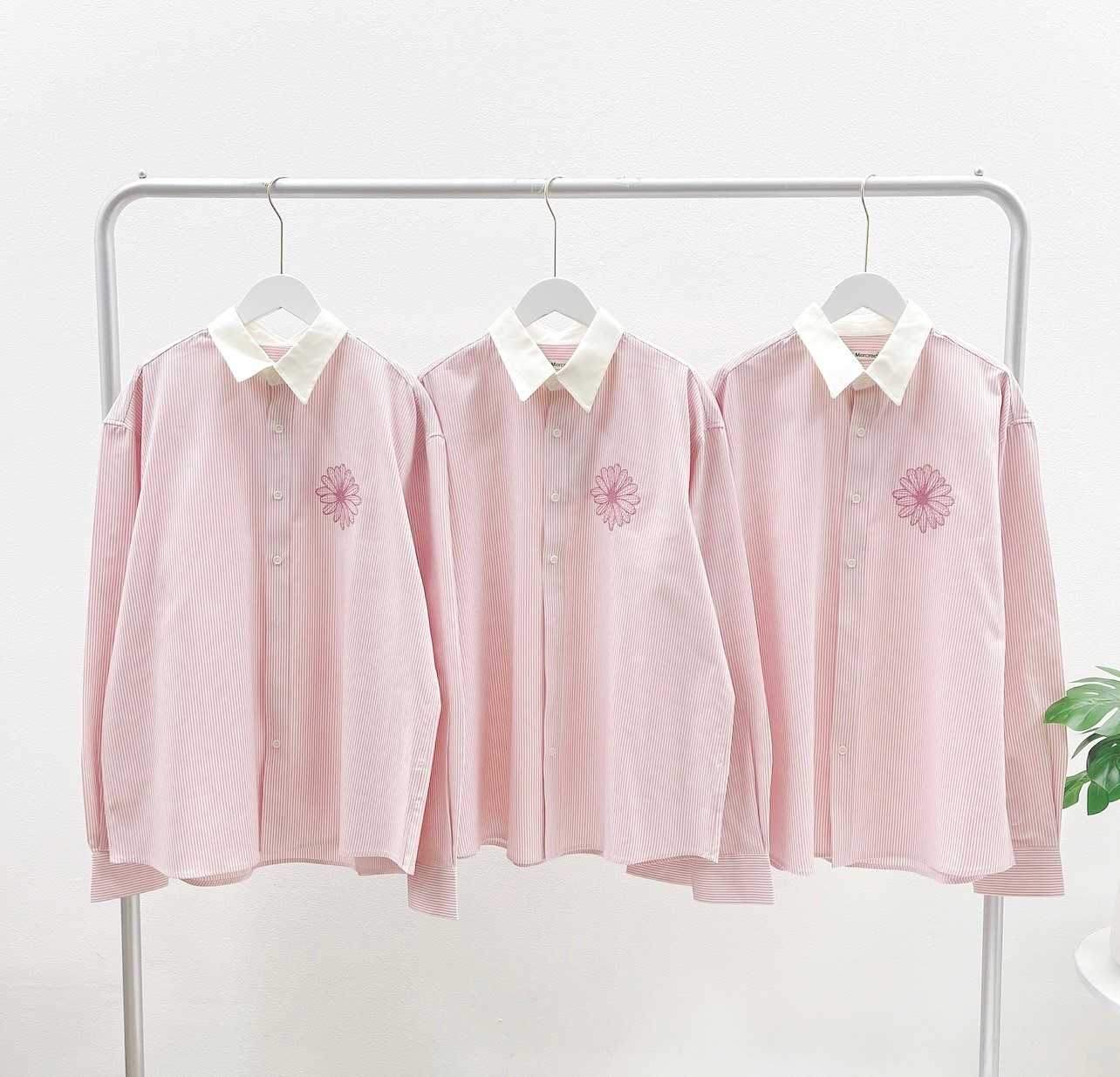 Mardi Stripe Oxford Shirt (Pink)