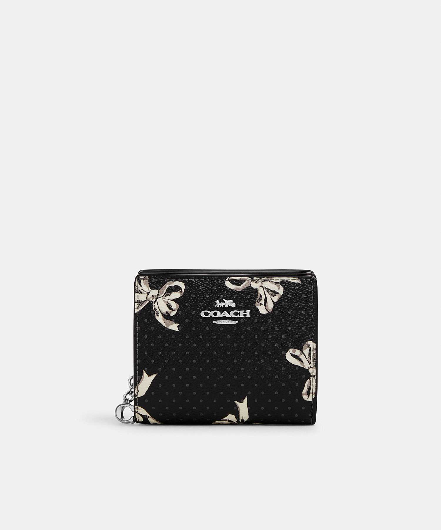 COACH SNAP WALLET WITH BOW PRINT CZ346 SVA47