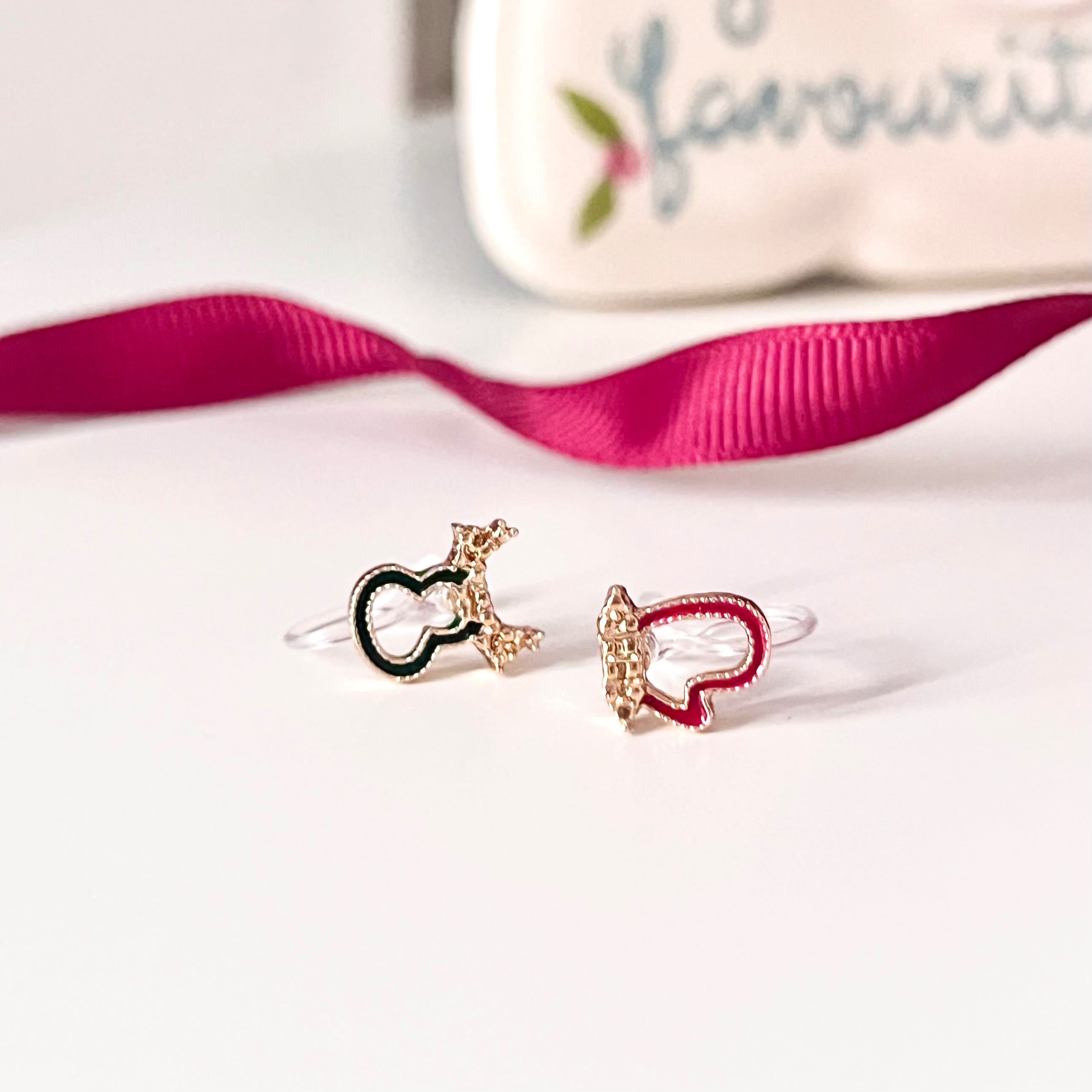 XMAS กวาง+ถุงมือ แป้นใส