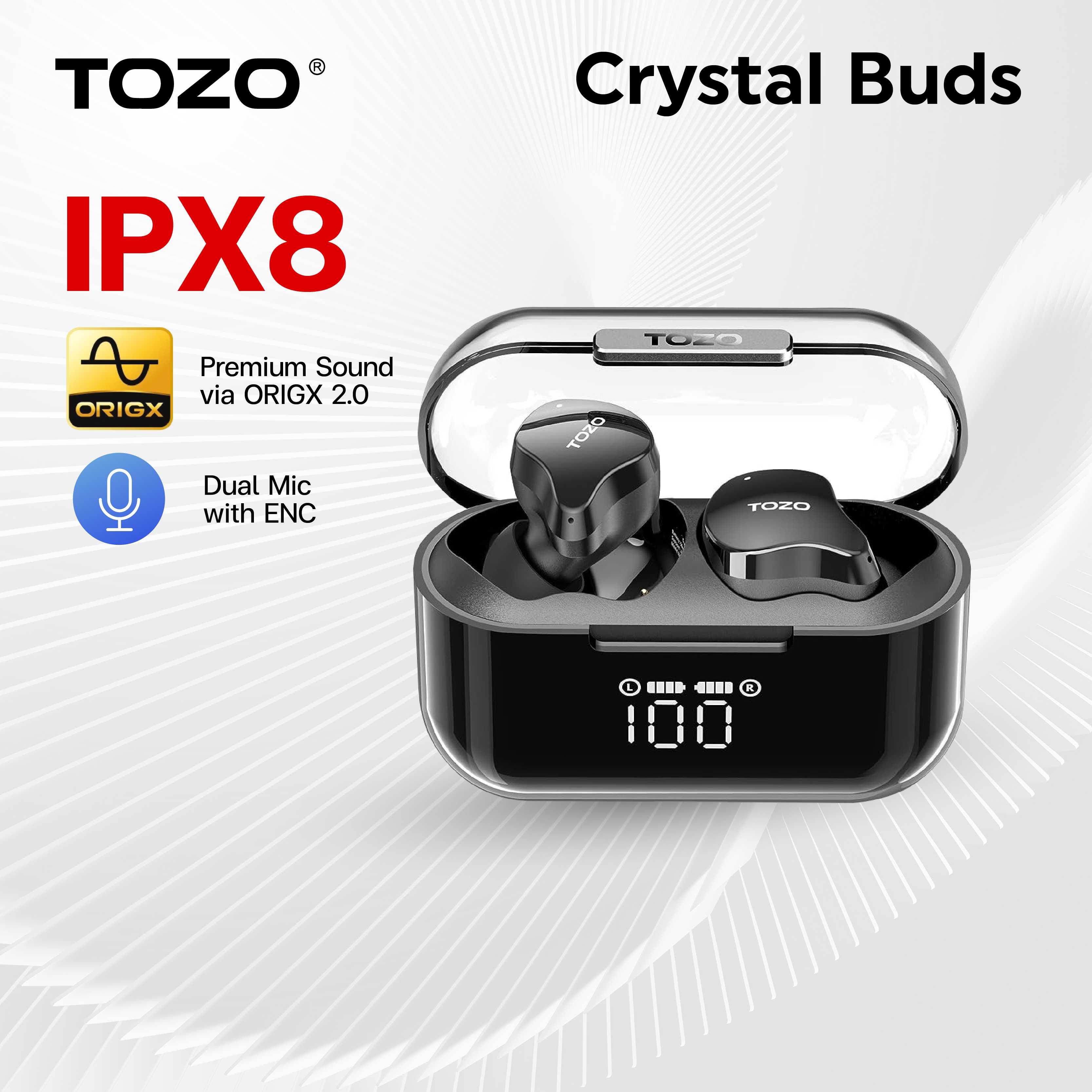 (ประกันศูนย์ไทย 1ปี) TOZO Crystal Buds