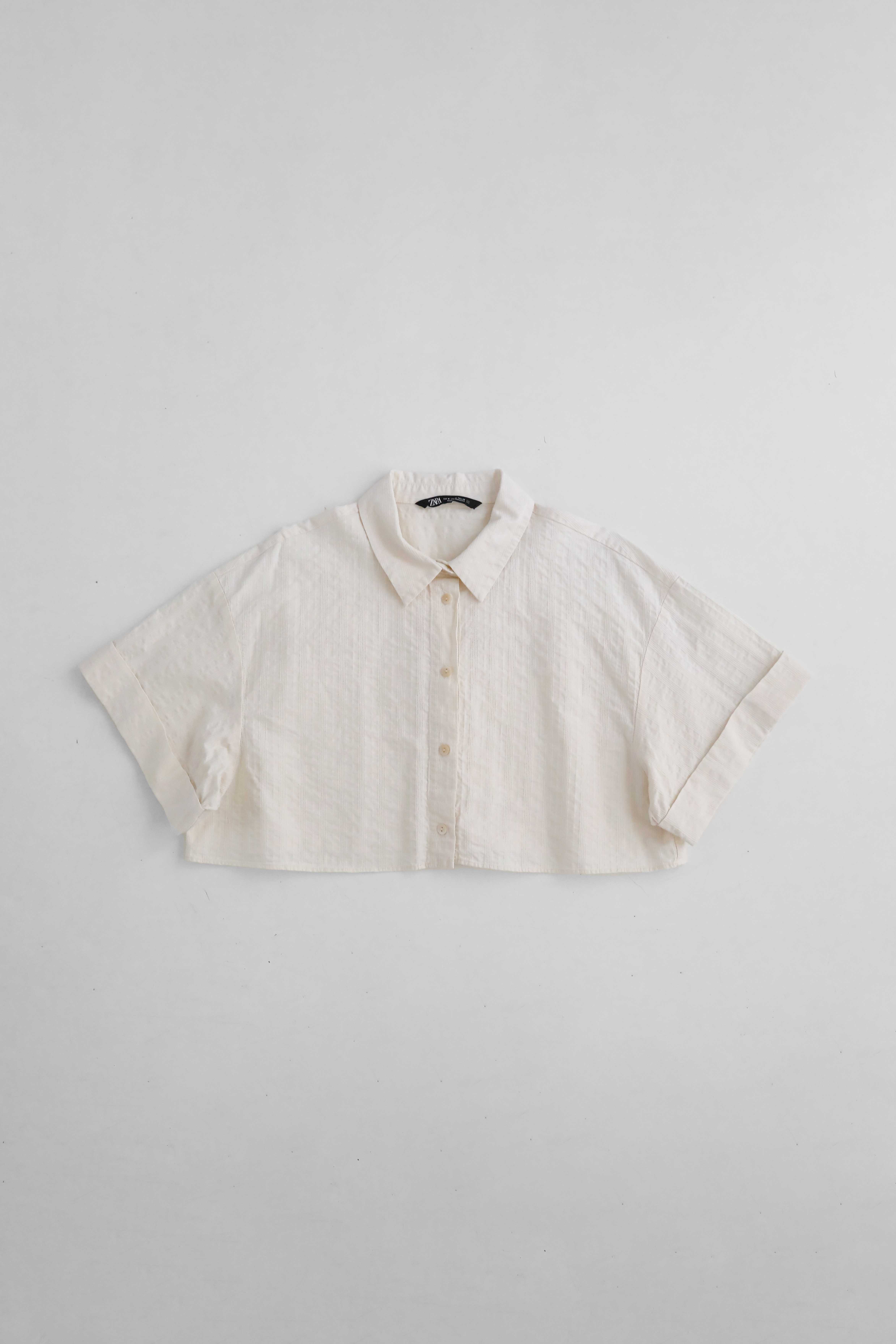 [เสื้อ] ZARA (M) Croped shirt