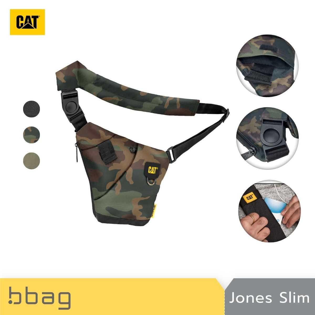 Caterpillar : กระเป๋าสะพายคาดอกJones Slim Travel Bag (84060)