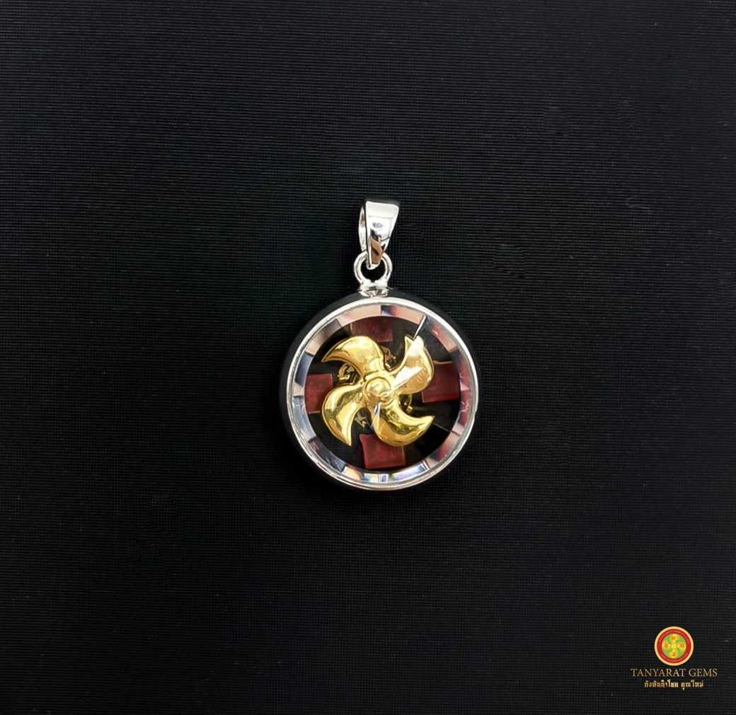 จี้กังหันนำโชค รุ่นมงคลจักรพรรดิ์ (Silver)