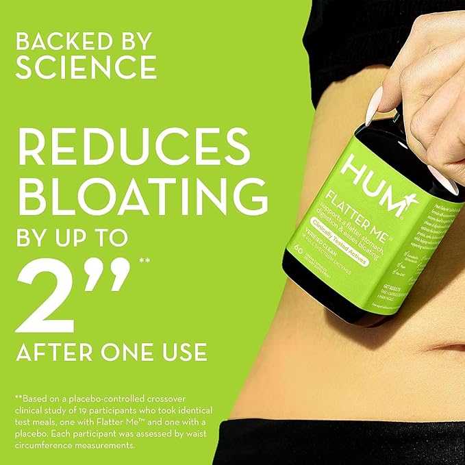 HUM Flatter Me Digestive Enzymes Bloating 60 cap ช่วยย่อย โปรตีน ไขมัน แป้ง น้ำตาล