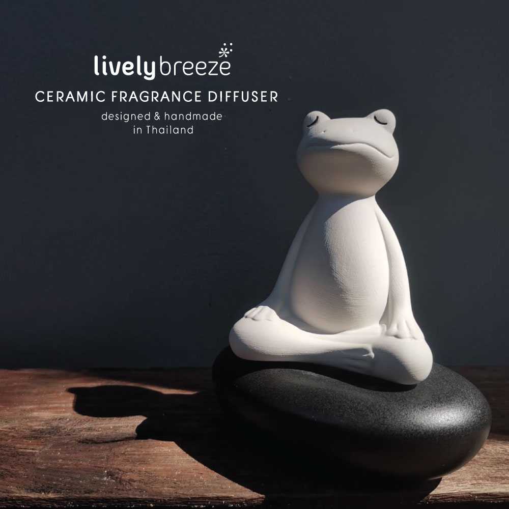 LIVELY BREEZE Meditation Frog Aroma Diffuser กบนั่งสมาธิกระจายกลิ่นหอม