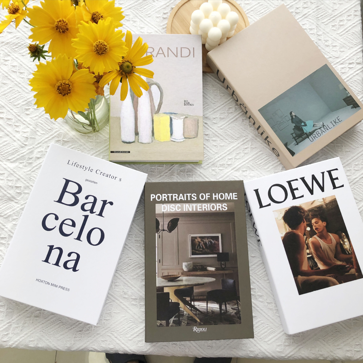 หนังสือปลอม Minimal edition ( 5 เล่ม ) : พร็อพตกแต่ง สไตล์โมเดิร์นมินิมอล