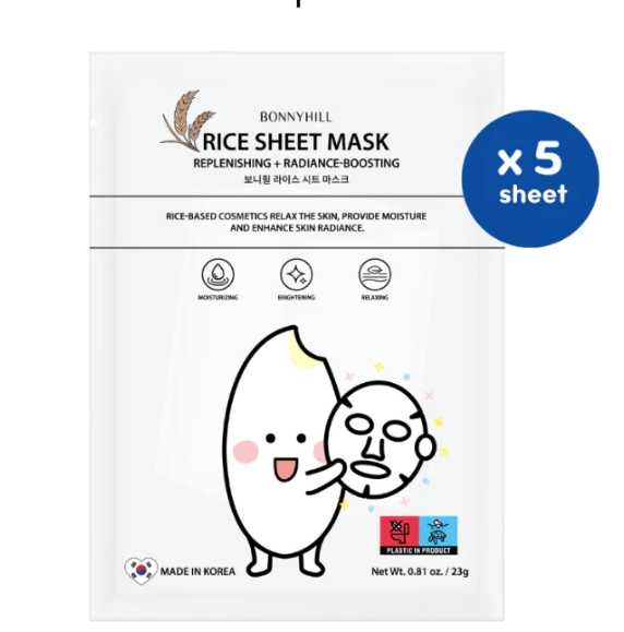 BONNYHILL Sheet Mask มาส์กบำรุงผิวหน้า สารสกัดจากธรรมชาติ