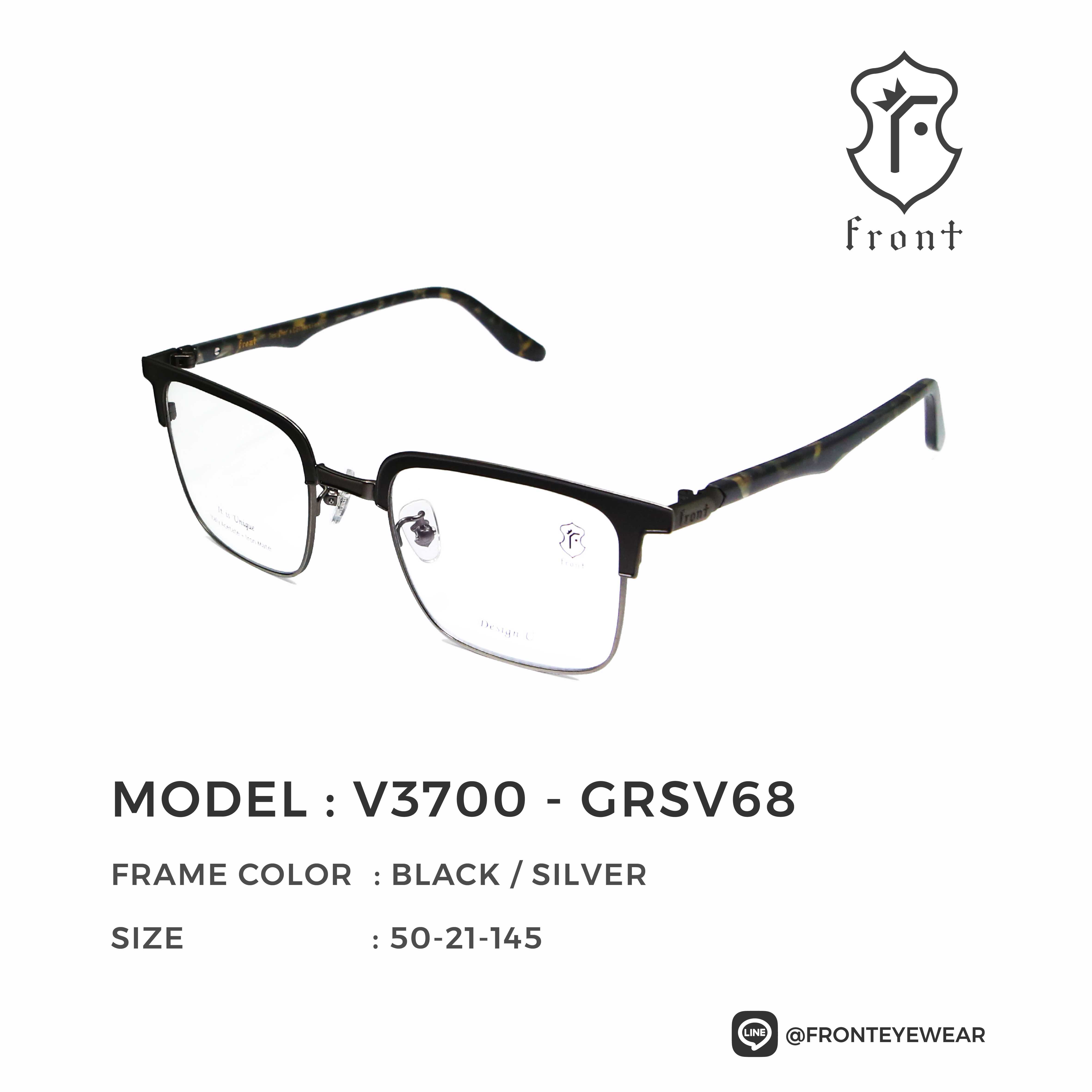 FRONT - แว่นสายตา รุ่น V3700 (สามารถนำไปตัดเลนส์สายตาได้ค่ะ) - Fronteyewearthailand