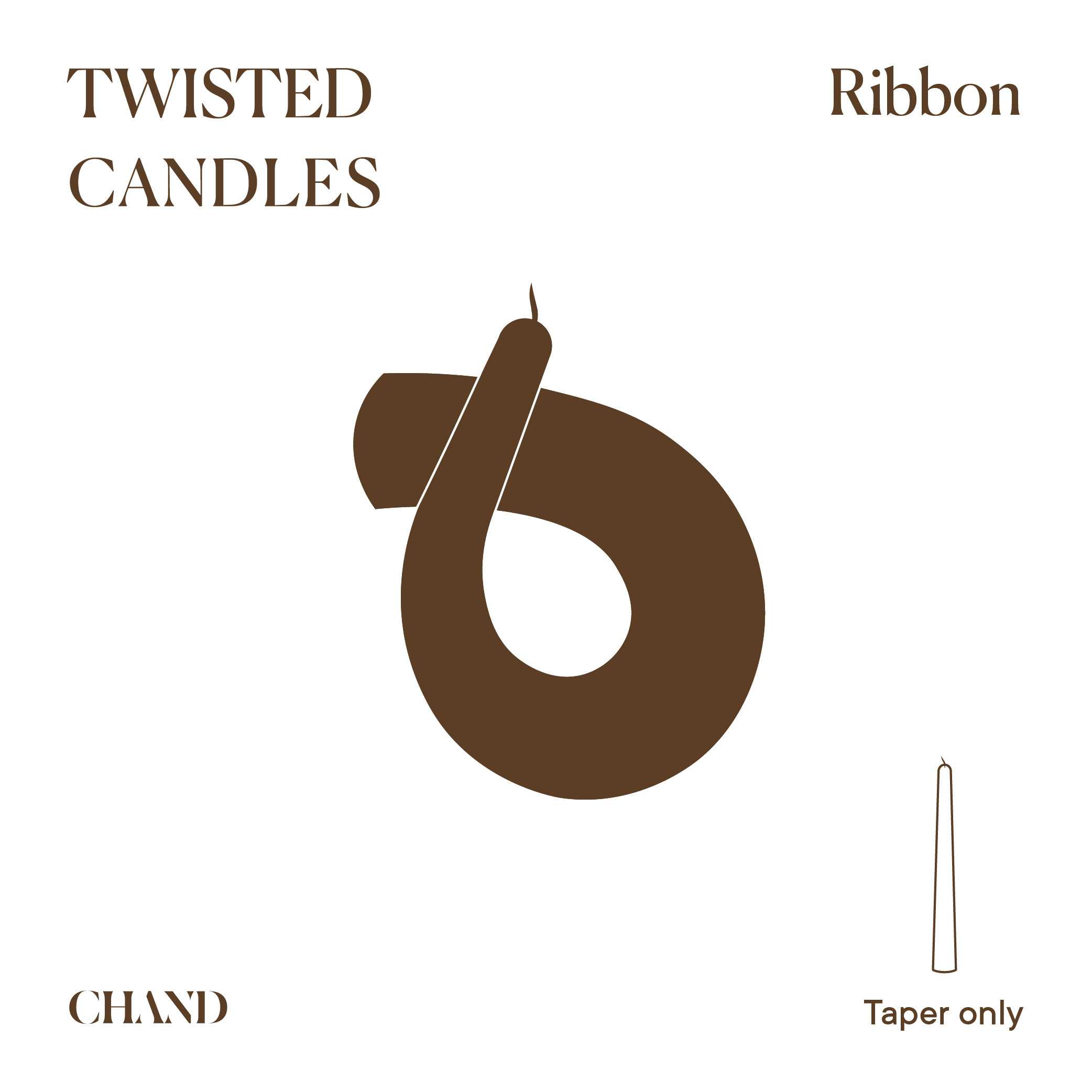 Twisted Candle - Ribbon