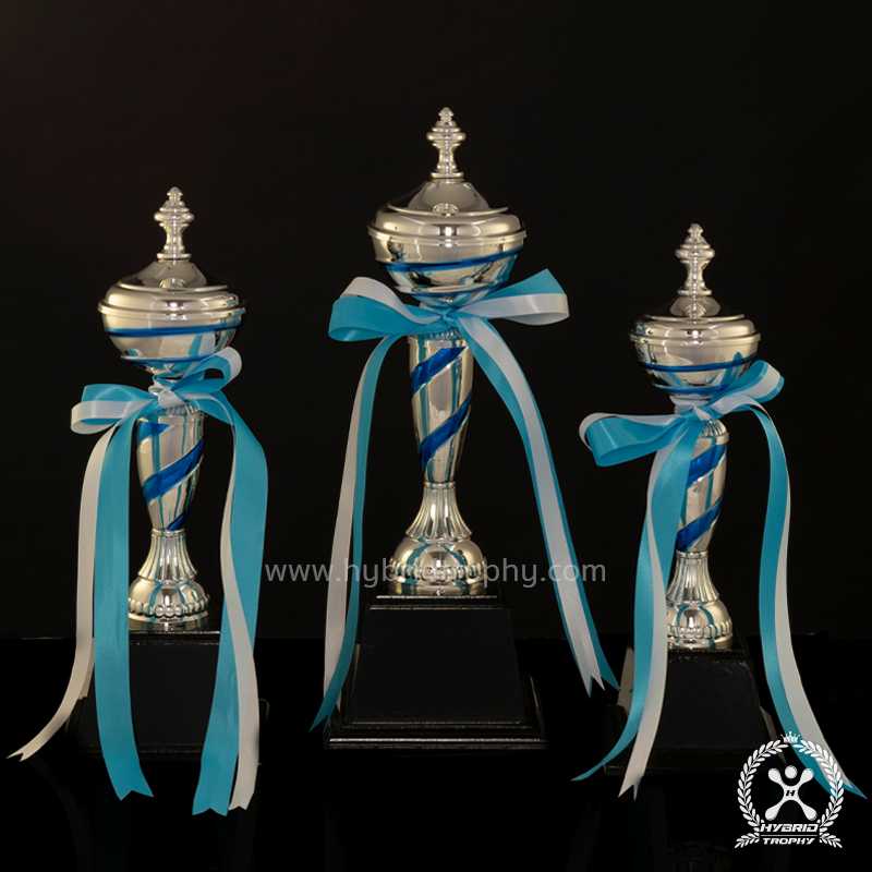 Hybrid Trophy ถ้วยรางวัลโลหะอิตาลี HYB-230 สี Blue