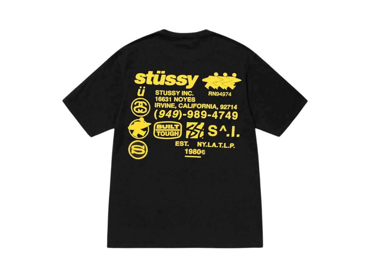 Stussy DNA Tee Pigment Dyed Black