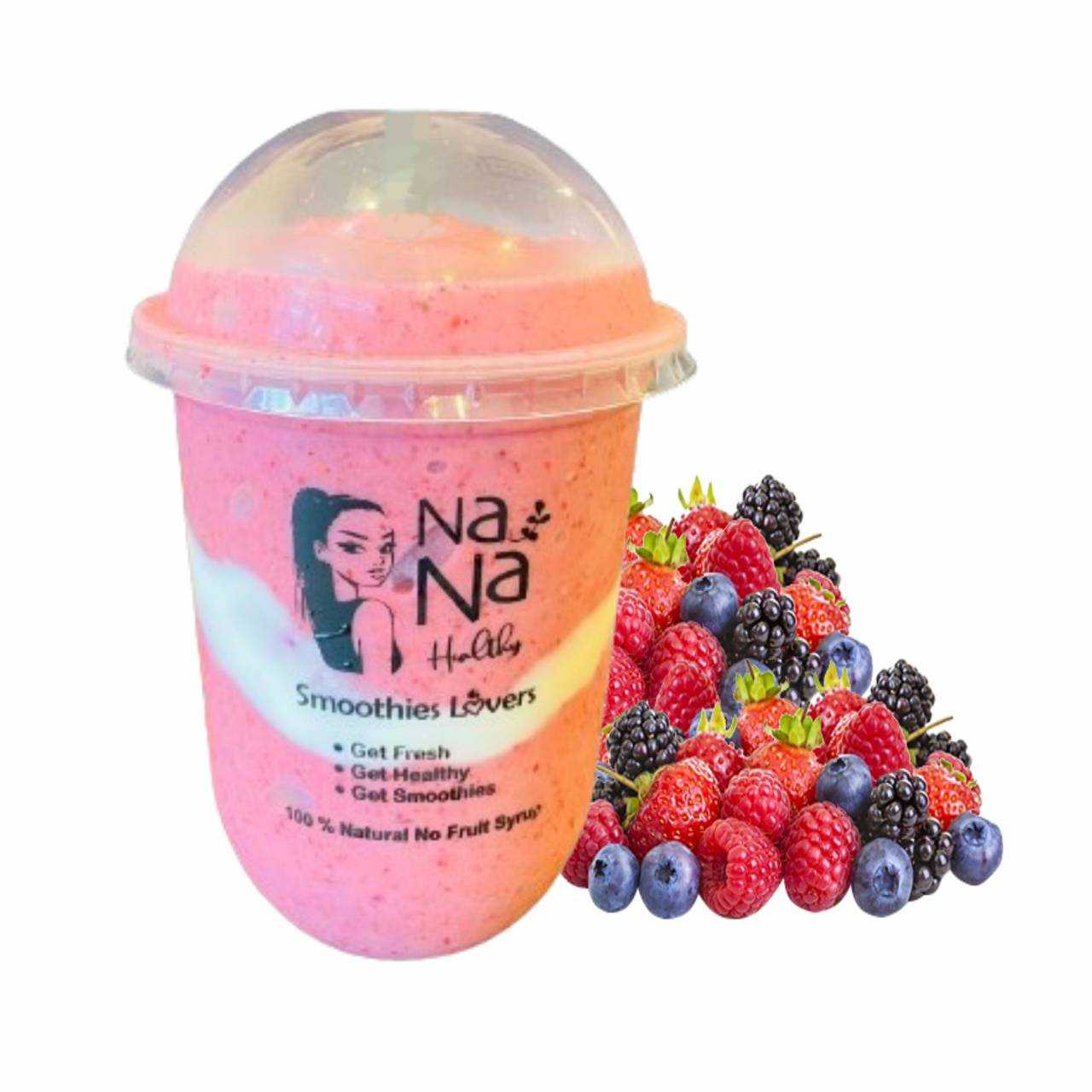 มิกซ์เบ​อร์รี่​โยเกิร์ต​สมูทตี้ / Mixed Berries yogurt Smoothie